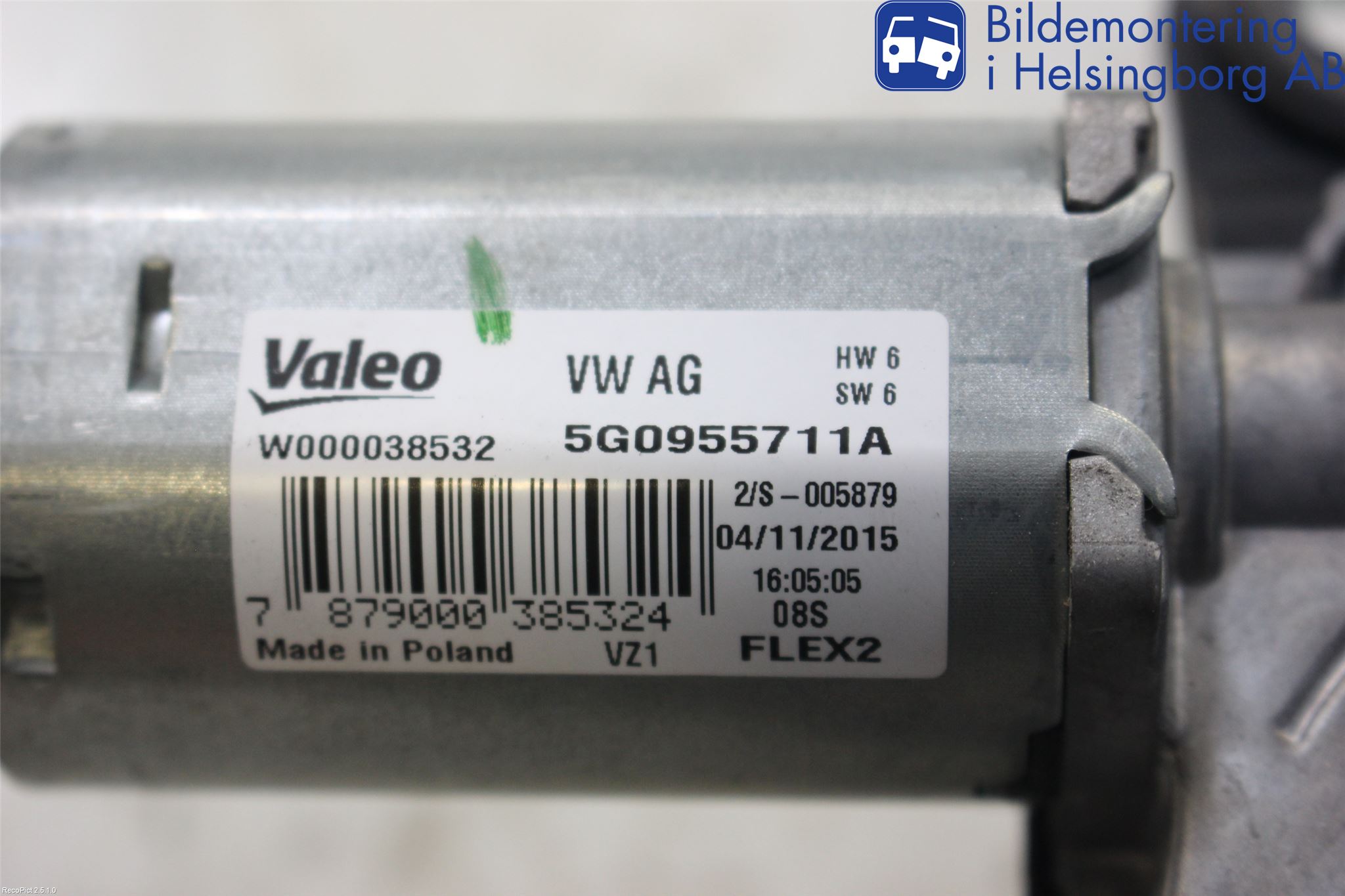 Volkswagen VW GOLF / E-GOLF VII 13-20 Viskermotor Bakluke