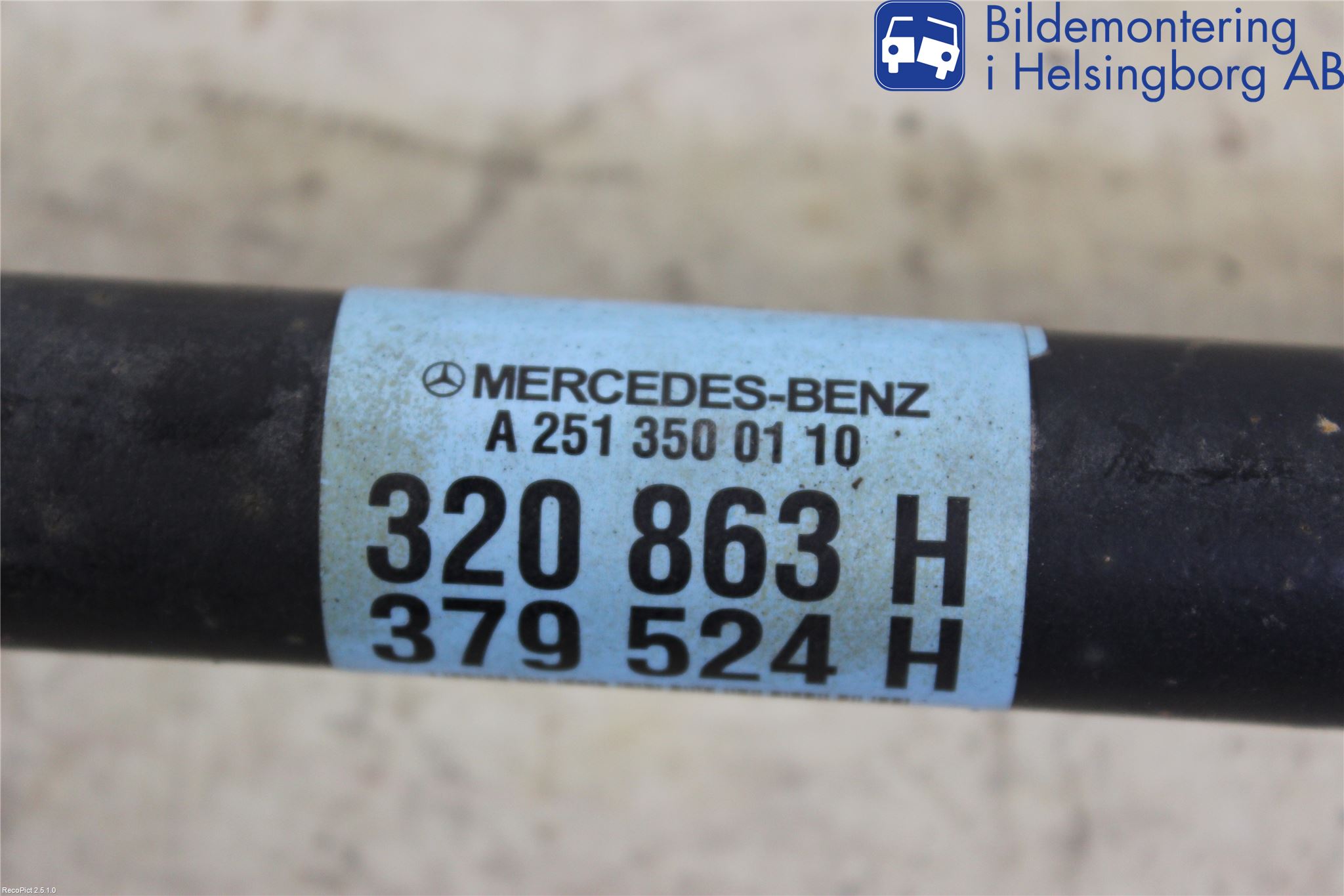 Mercedes-Benz MB R-KLASS (W251) 05-13 Drivaksel Bak Kompl Venstre