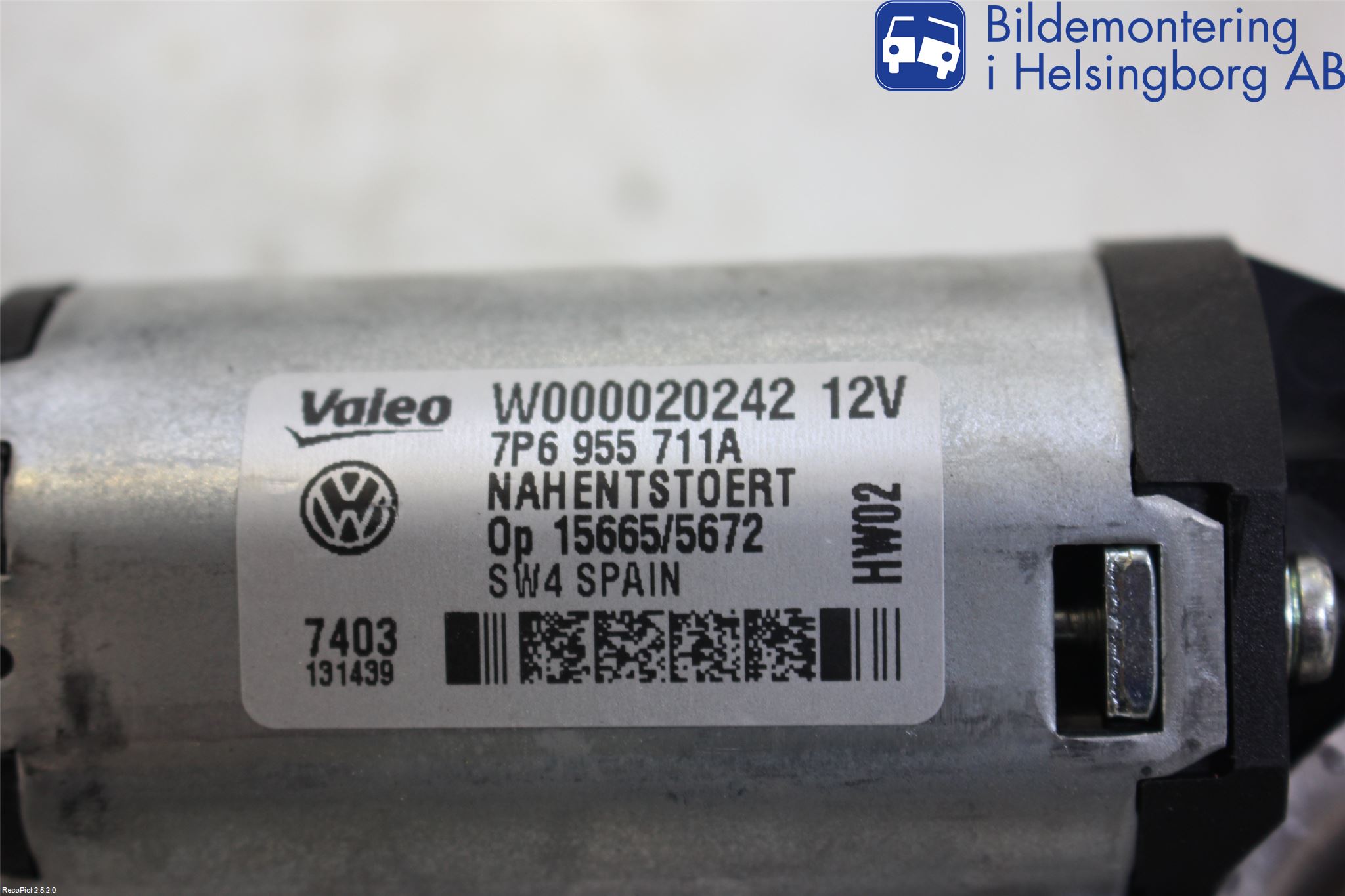 Volkswagen VW TOUAREG 7L 03-10 Viskermotor Bakluke