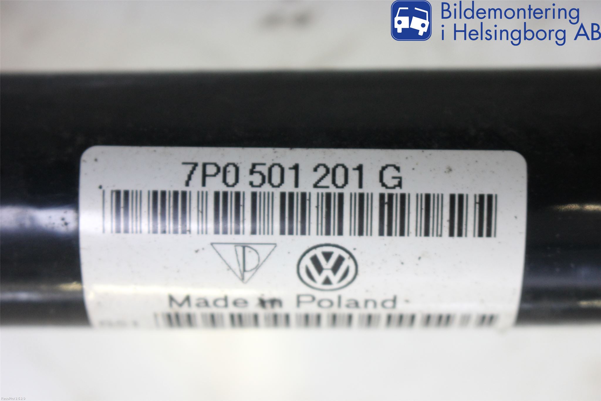 Volkswagen VW TOUAREG 7L 03-10 Drivaksel Bak Kompl Høyre