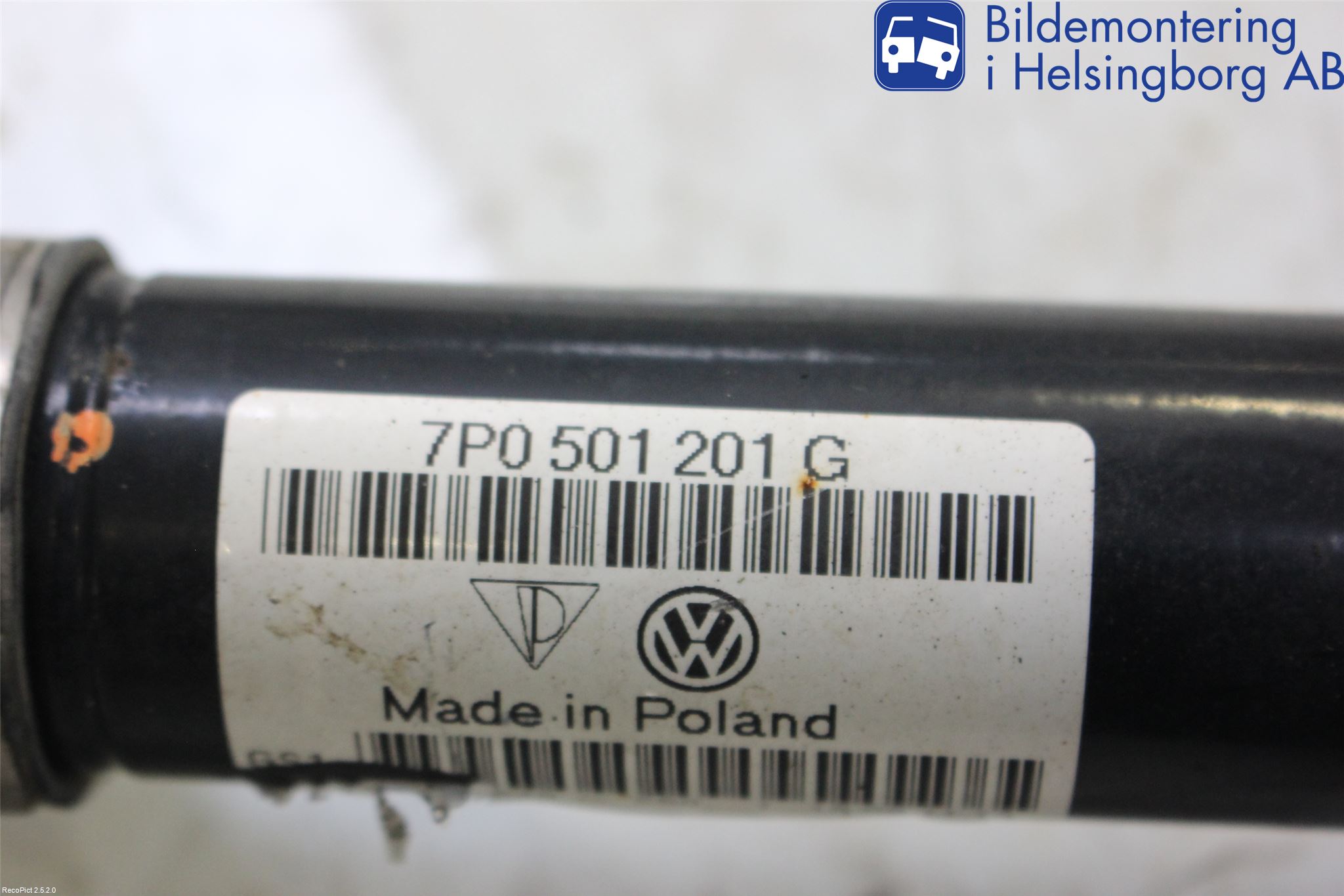 Volkswagen VW TOUAREG 7L 03-10 Drivaksel Bak Kompl Venstre