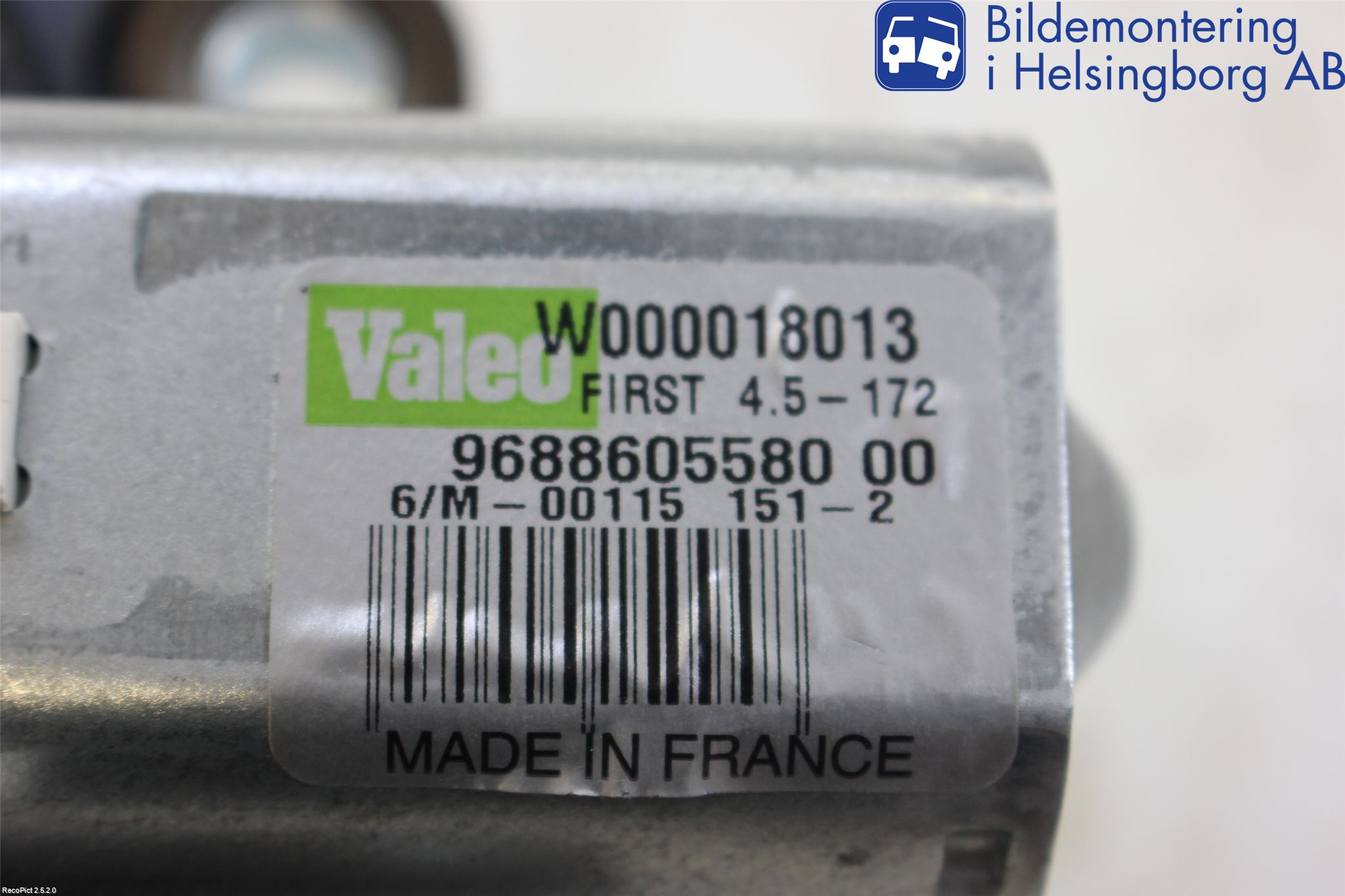 Peugeot 508 11-18 Viskermotor Bakluke