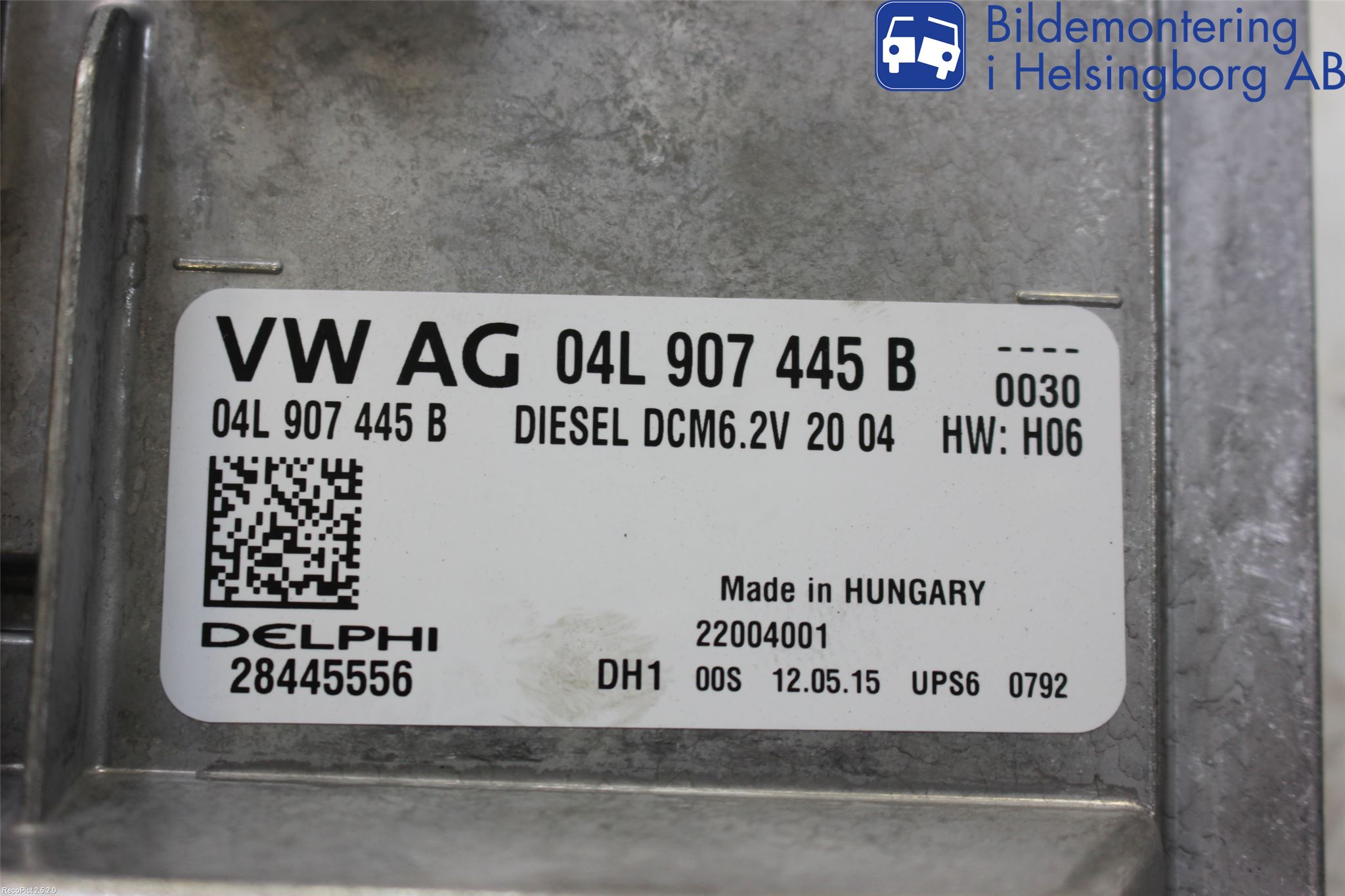 Volkswagen VW GOLF / E-GOLF VII 13-20 Styreenhet Dieselpumpe