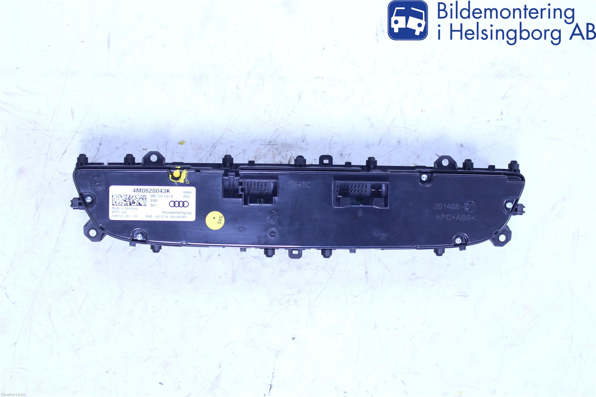 Audi Q7/SQ7 Varme Ac Betjening-Display