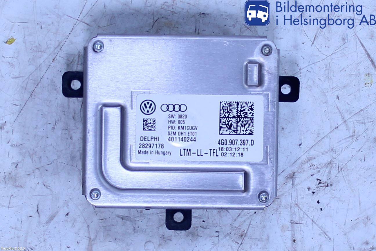 Audi A5 07-16 Styreenhet Xenon