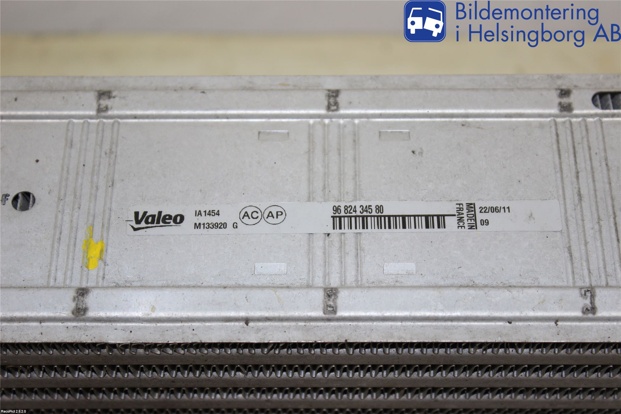 Citroen BERLINGO 08-18 Intercooler Radiator