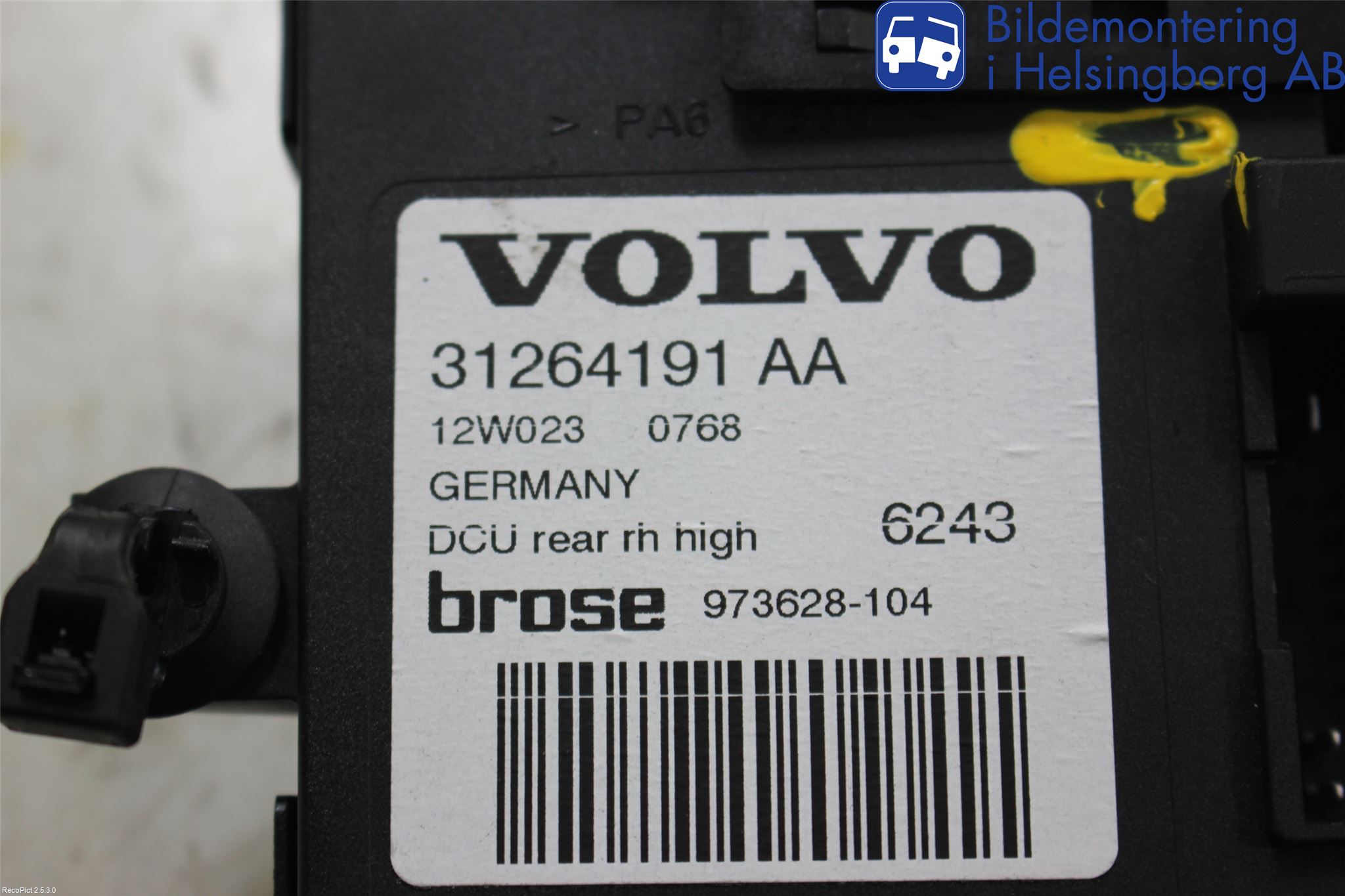 Volvo V50 08-12 Vindusheismotor