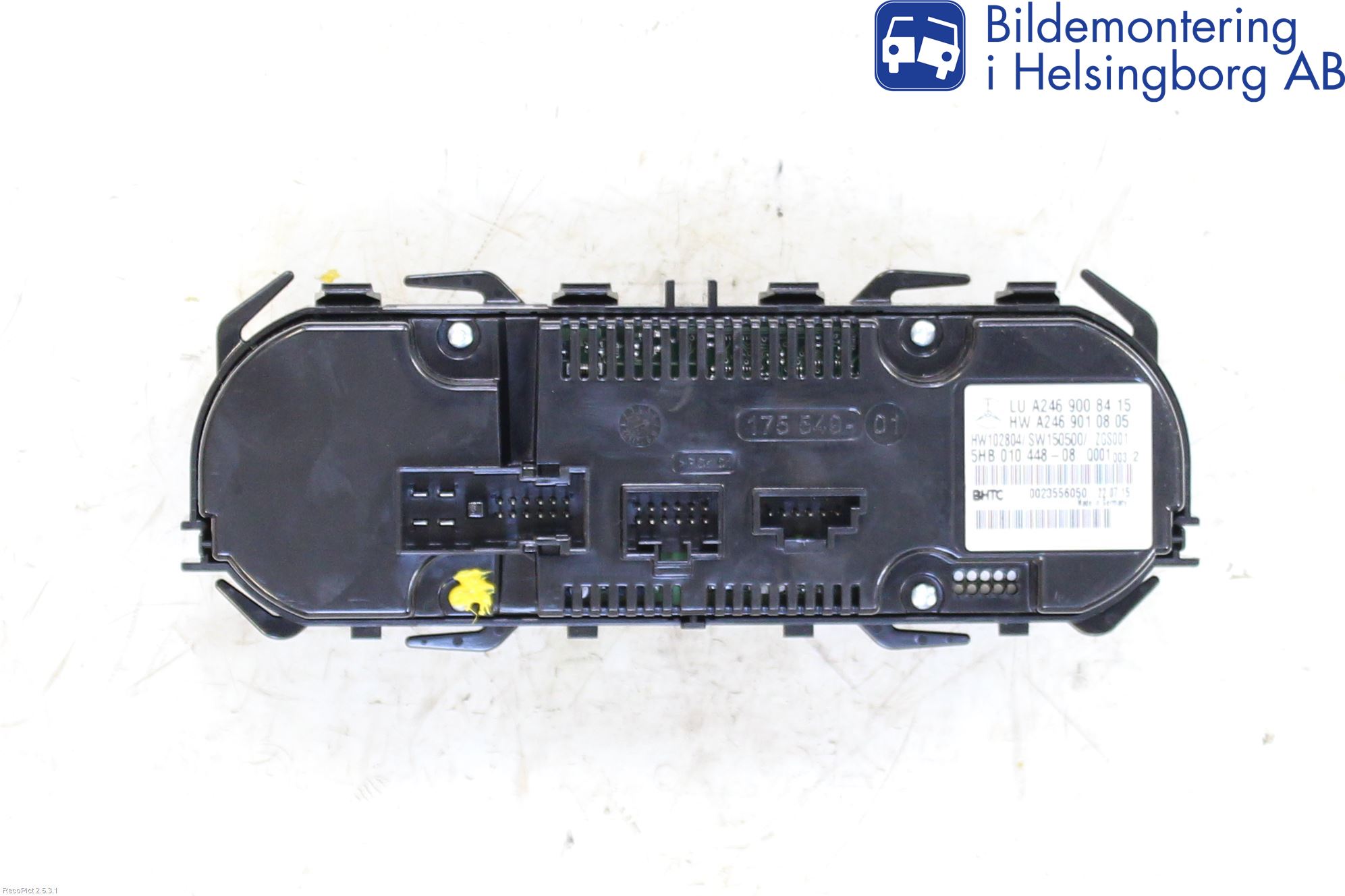 Mercedes-Benz MB B-KLASS (W246/W242) 12-19 Varme Ac Betjening-Display