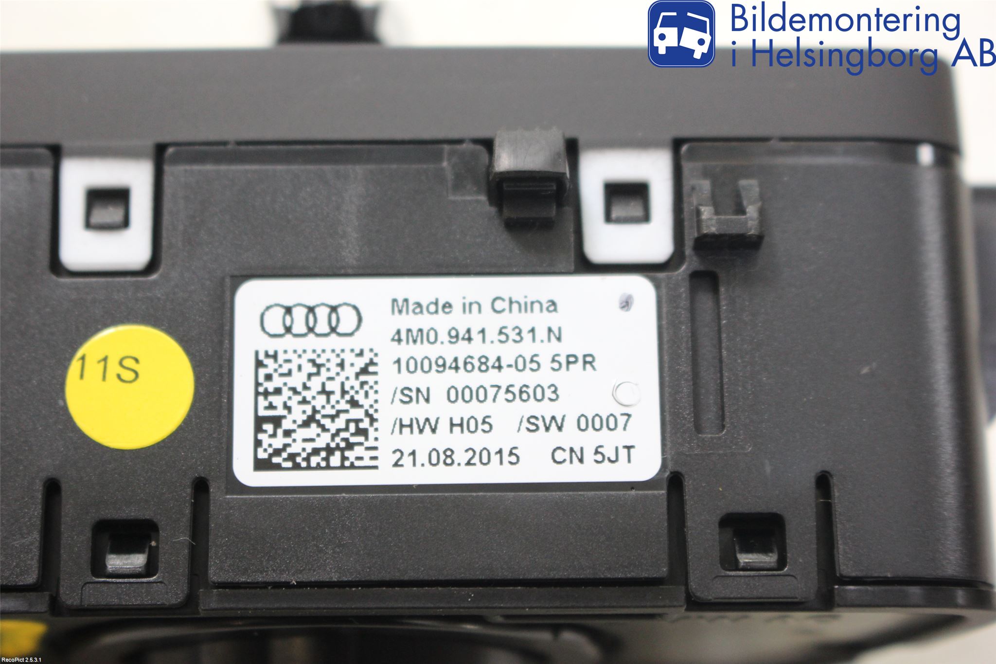Audi A4/S4 B9 16-19 Bryter Hovedlys