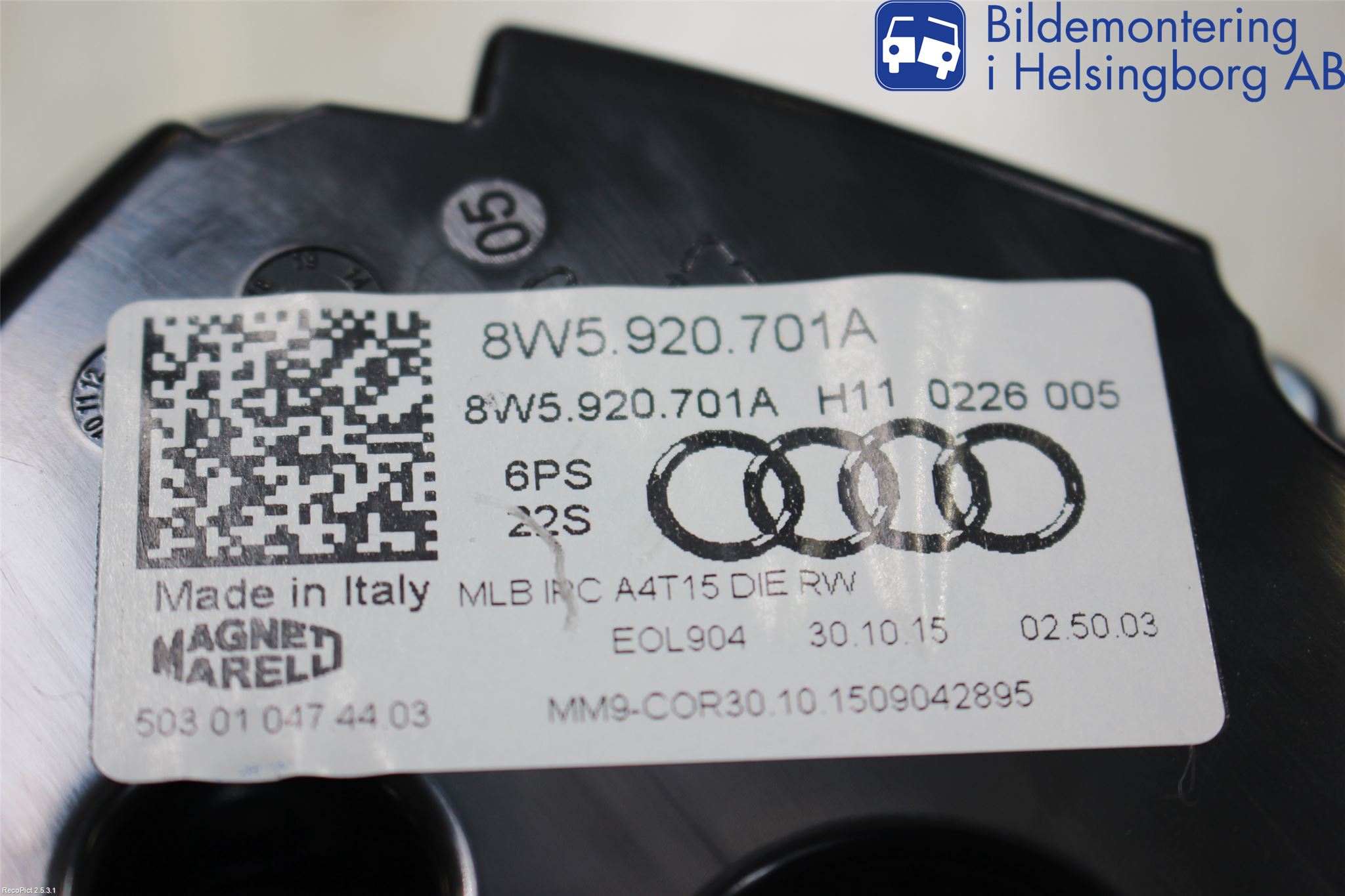 Audi A4/S4 B9 16-19 Instr Kombinert
