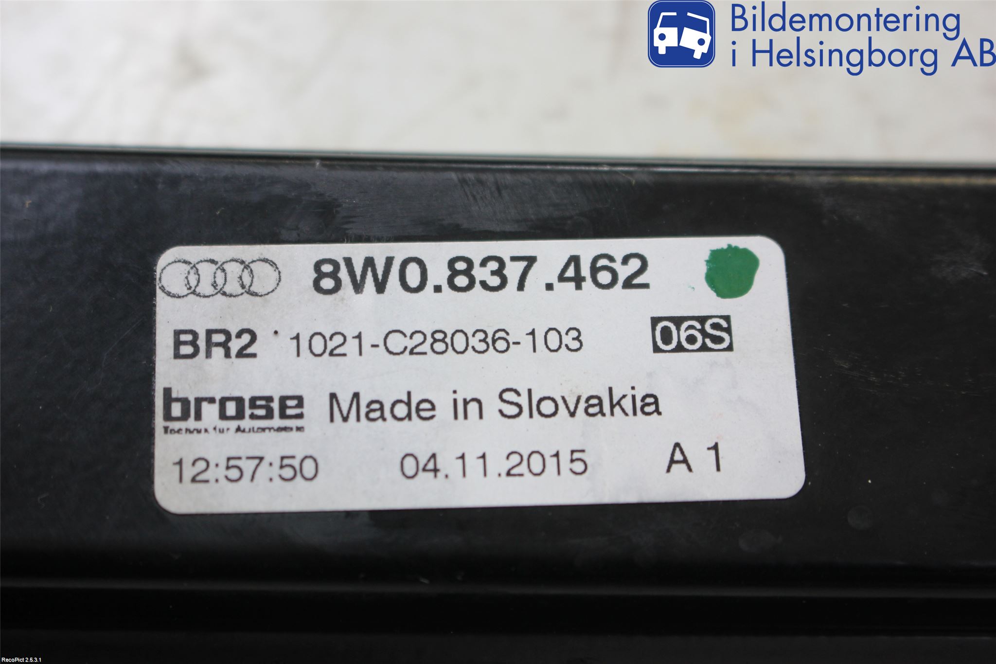 Audi A4/S4 B9 16-19 Vindusheis