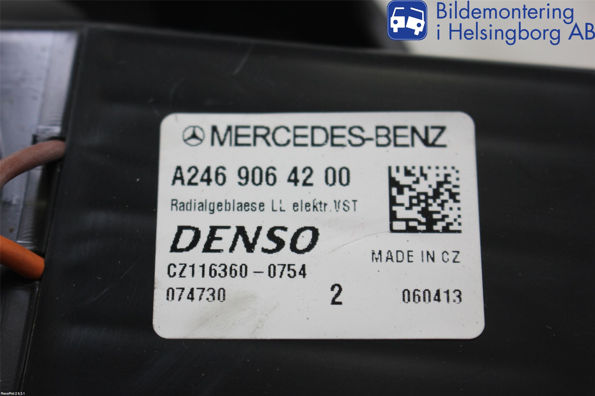 Mercedes-Benz MB A-KLASS (W176) 13-18 Varmeapparat Viftemotor