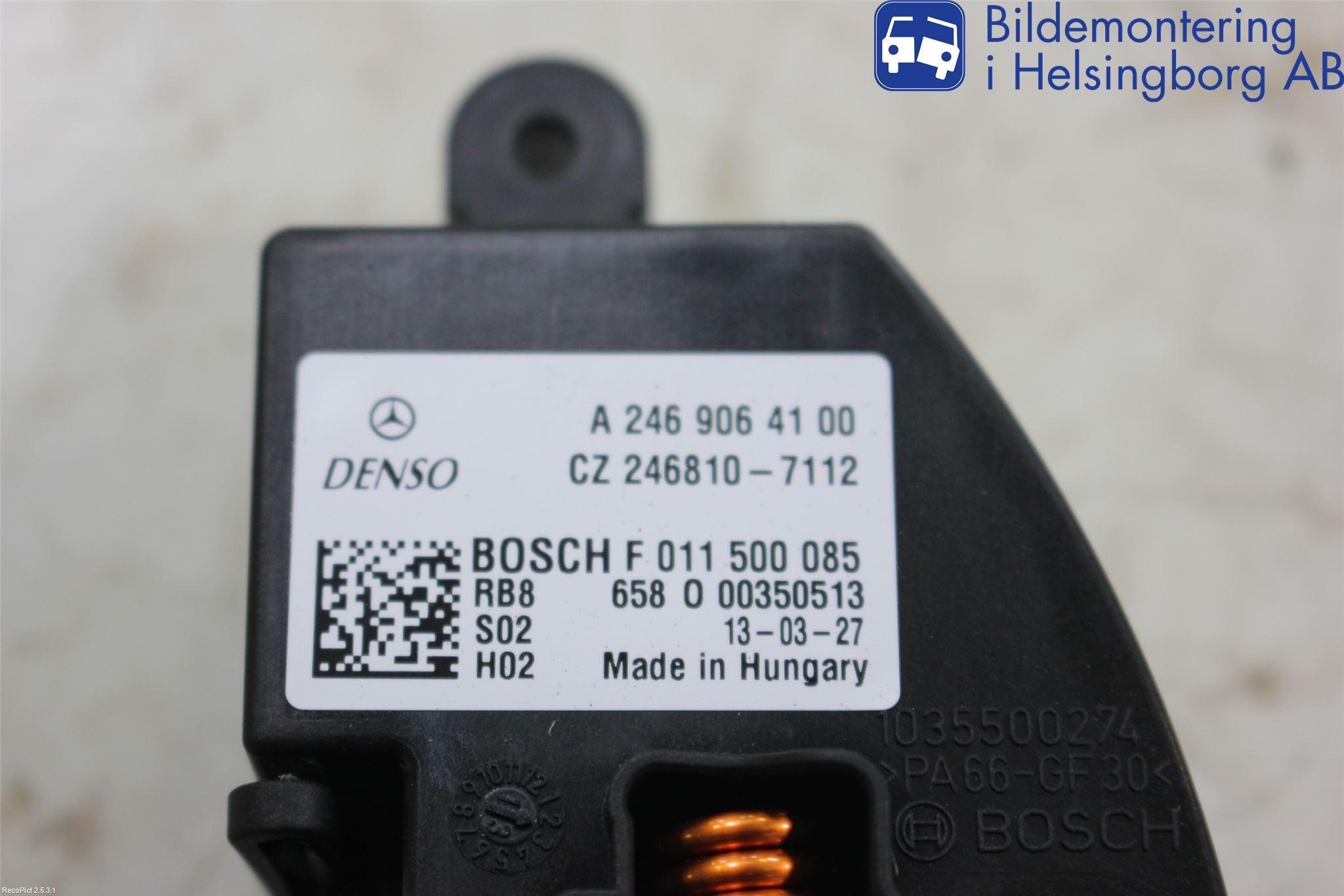 Mercedes-Benz MB A-KLASS (W176) 13-18 Varmeapparat Viftemotstand