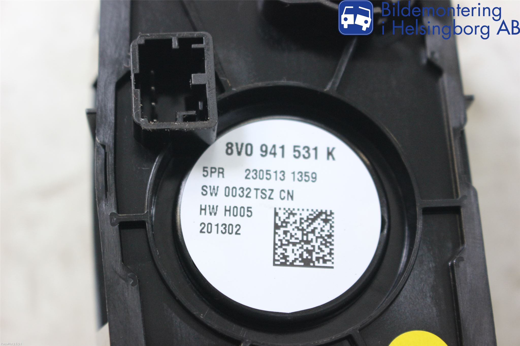 Audi A3/S3 8V 13-20 Bryter Hovedlys