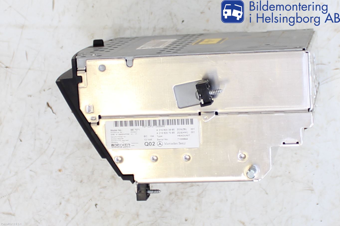 Mercedes-Benz MB CL-KLASS (C216) 07-14 Stereo Radio Med Cd