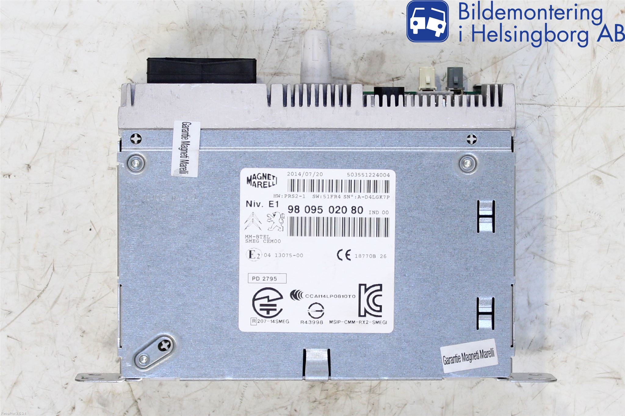 Peugeot 208 12-15 Stereo Radio