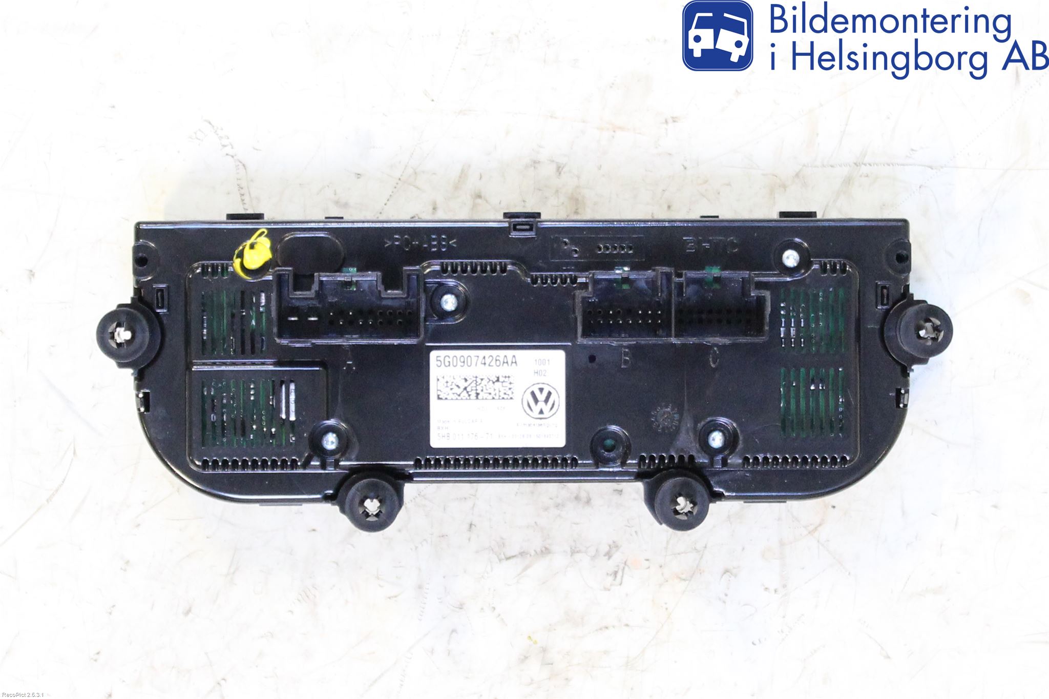 Volkswagen VW GOLF SPORTSVAN 15-20 Varme Ac Betjening-Display