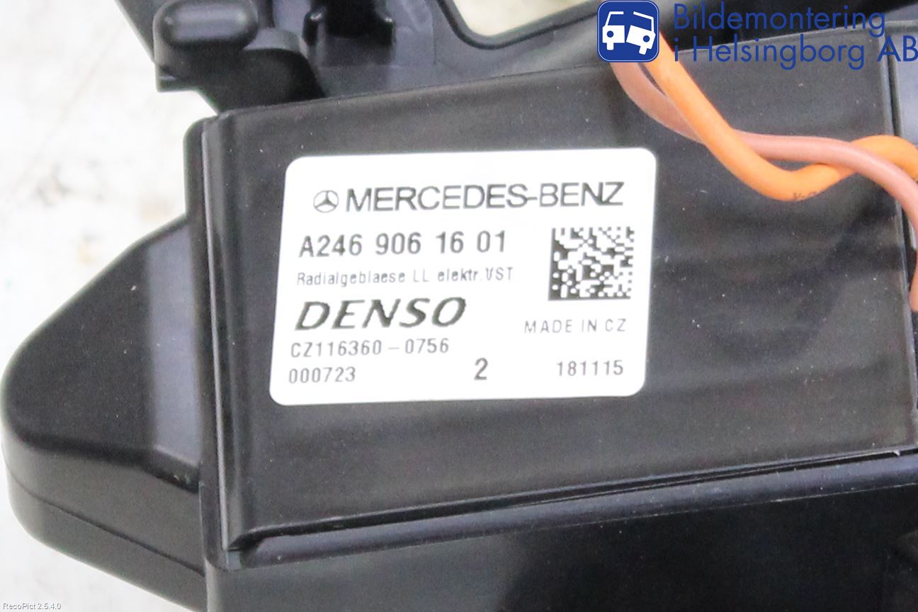 Mercedes-Benz MB A-KLASS (W176) 13-18 Varmeapparat Viftemotor