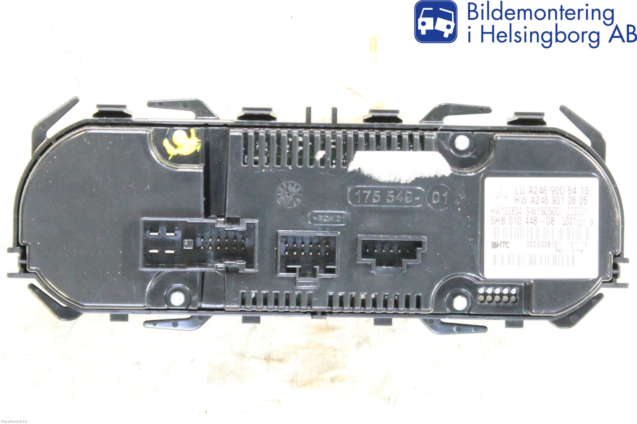 Mercedes-Benz MB A-KLASS (W176) 13-18 Varme Ac Betjening-Display