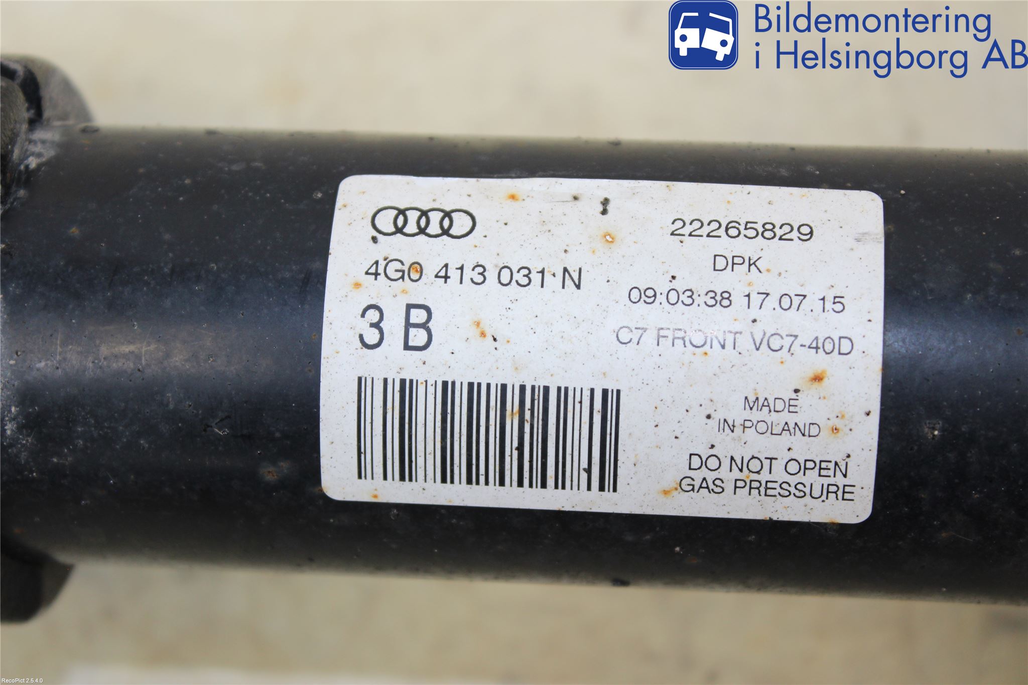 Audi A6/S6 4G 11-18 Fjærbein Foran Venstre
