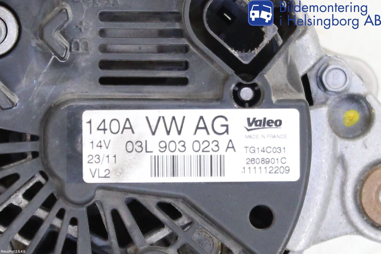 Volkswagen VW GOLF VI 09-13 Dynamo