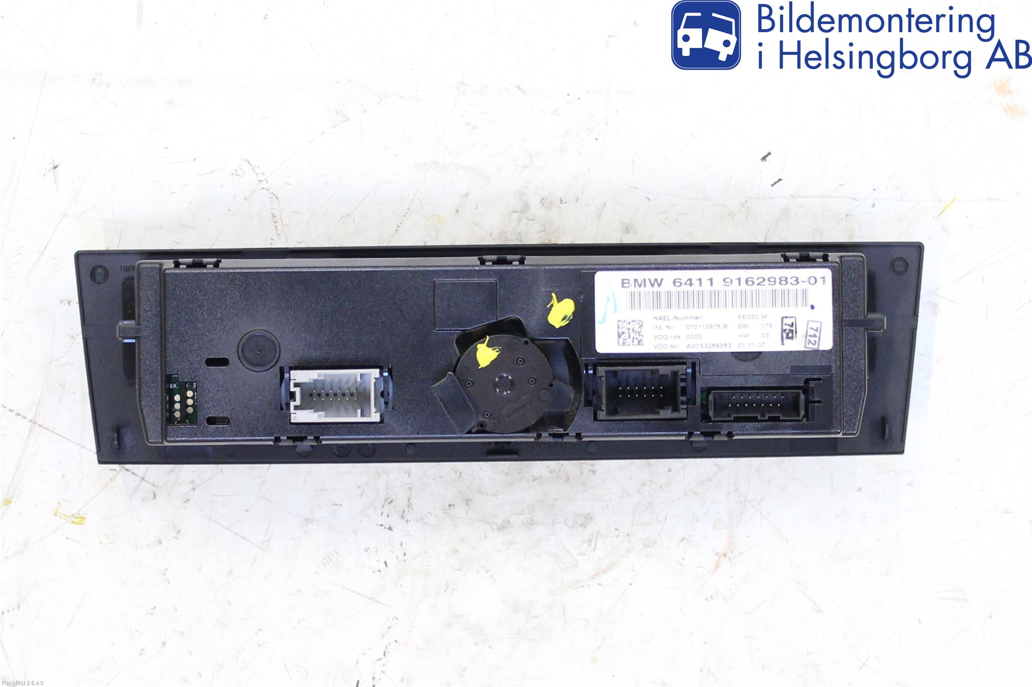BMW 1 E82/88 Coupé/Cab 06-13 Varme Ac Betjening-Display