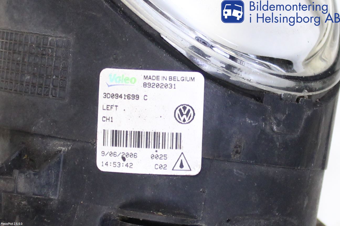 Volkswagen VW PHAETON Frontlykt-Kurve-Tåkelys