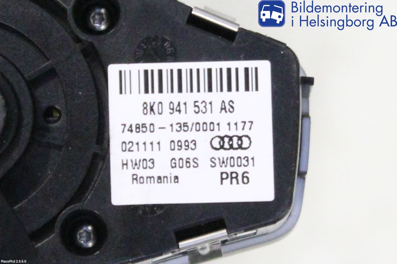Audi Q5 09-16 Bryter Hovedlys