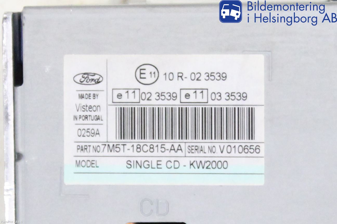 Ford FOCUS C-MAX I 07-10 Stereo Radio Med Cd
