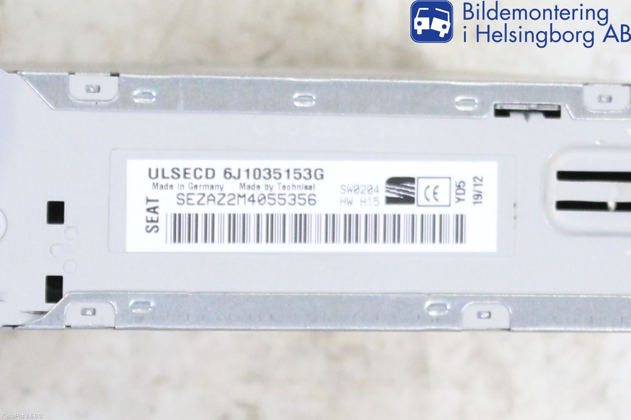 Seat IBIZA IV 08-16 Stereo Radio Med Cd