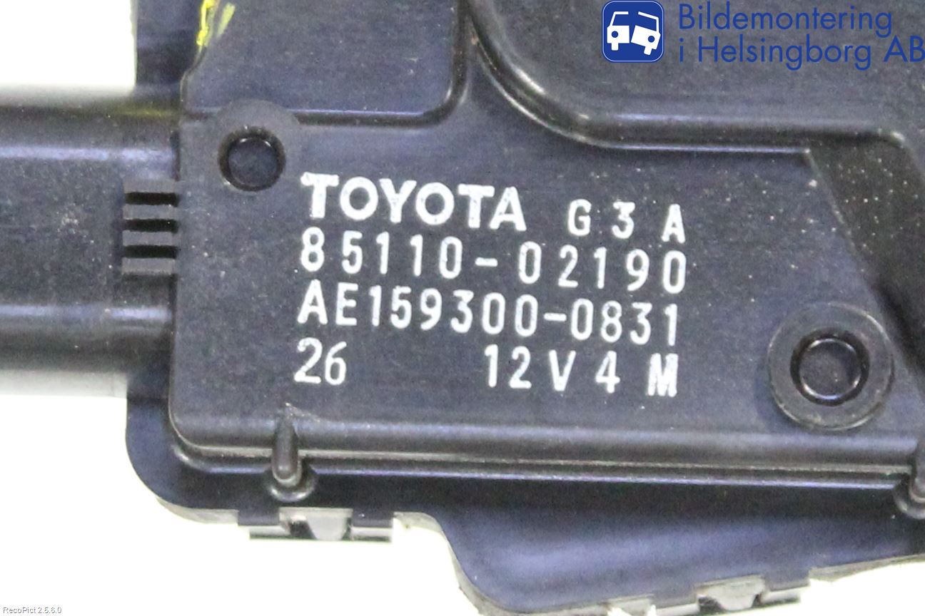 Toyota AURIS 10-12 Viskermotor Frontrute