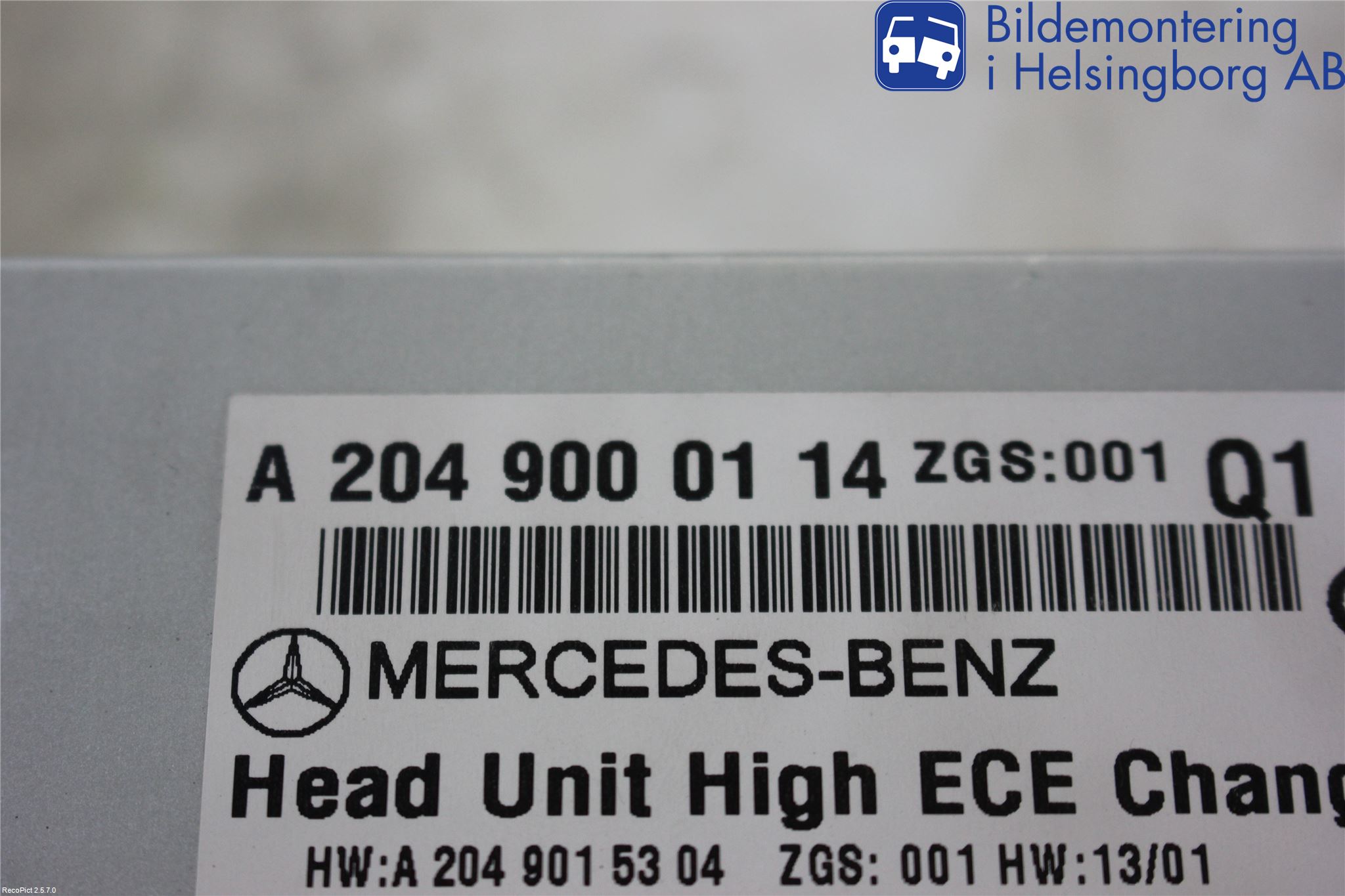 Mercedes-Benz MB C-KLASS (W204) 07-15 Stereo Radio Med Cd