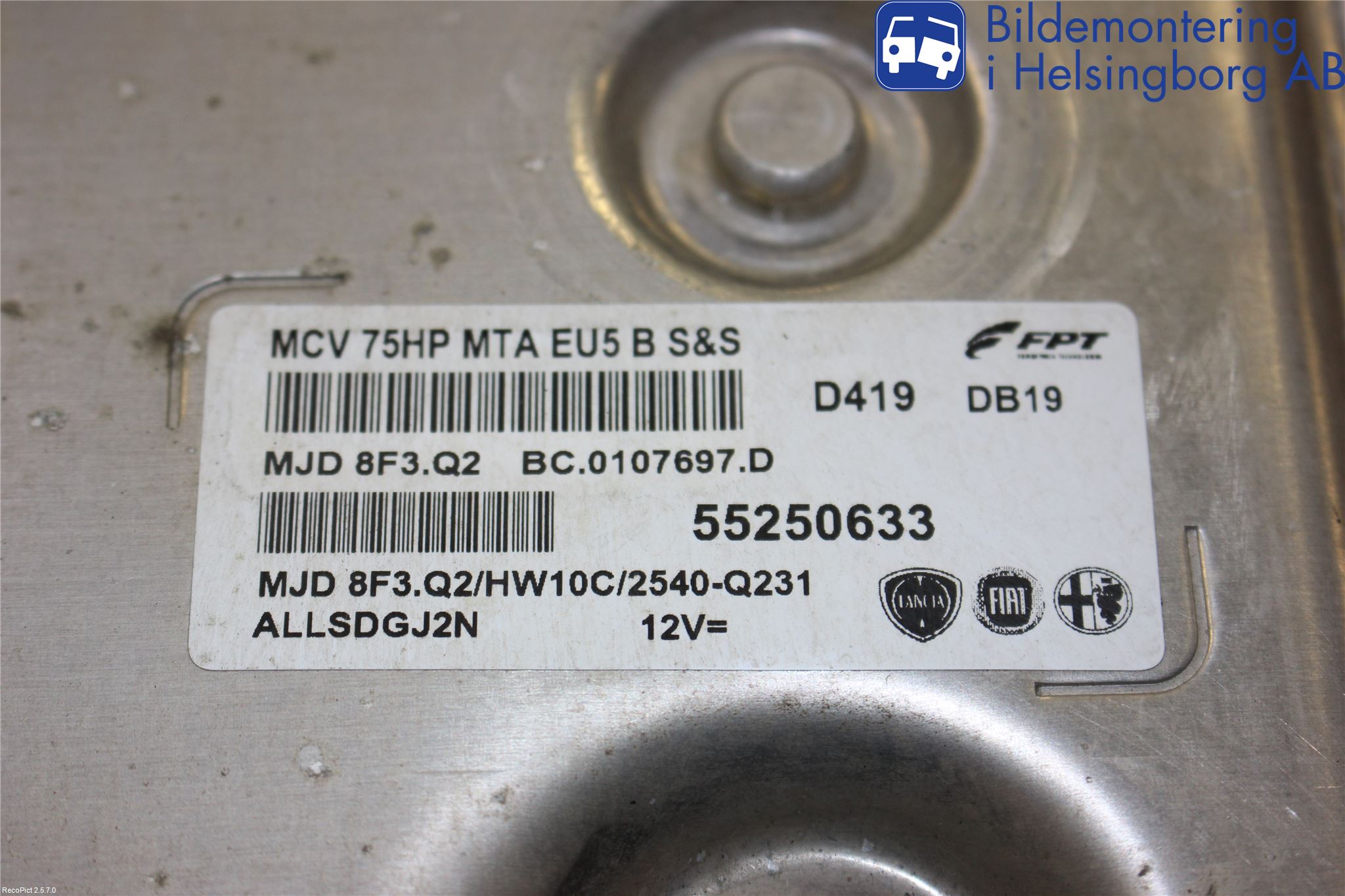 Fiat FIORINO Styreenhet Dieselpumpe