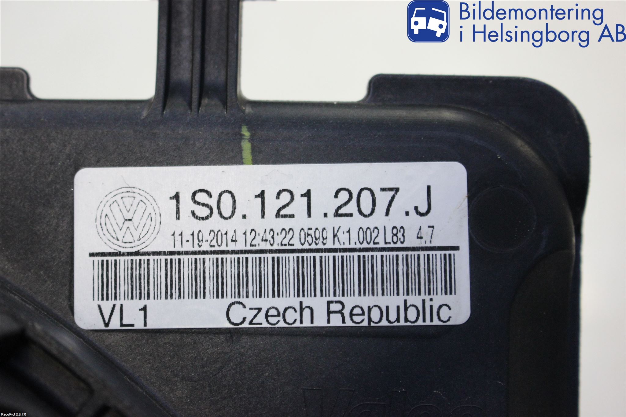 Volkswagen VW UP! / E-UP! Kjølevifte Elektrisk