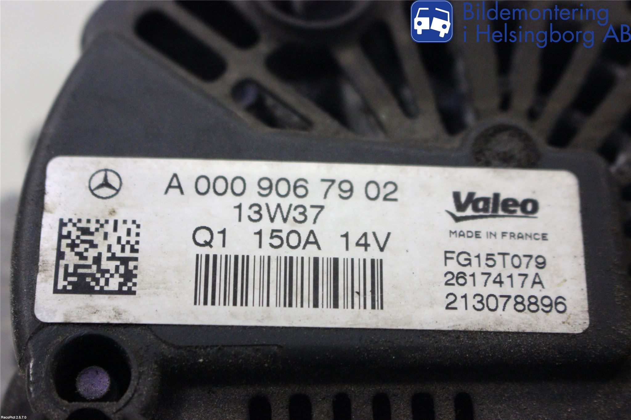 Mercedes-Benz MB C-KLASS (W204) 07-15 Dynamo