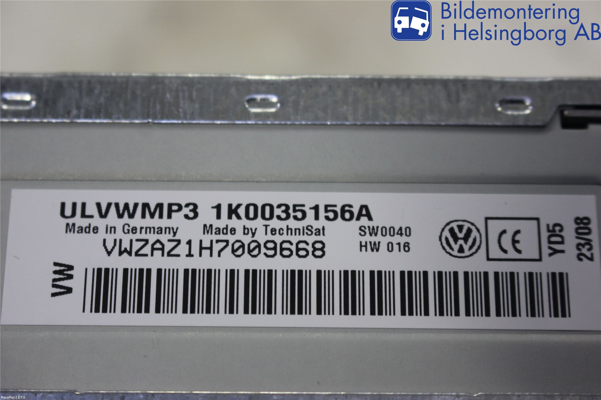 Volkswagen VW GOLF V 04-09 Stereo Radio Med Cd