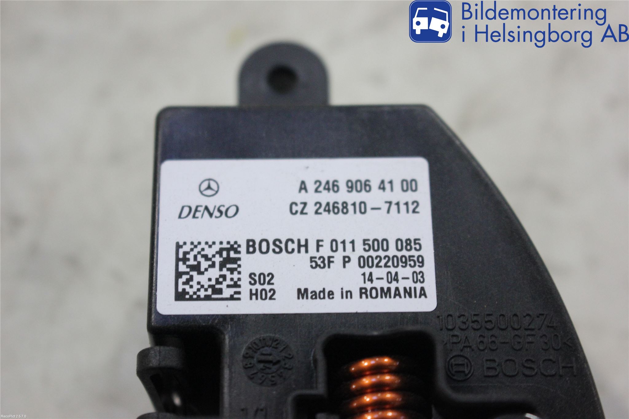 Mercedes-Benz MB CLA-KLASS (C117/X117) 13-19 Varmeapparat Viftemotstand