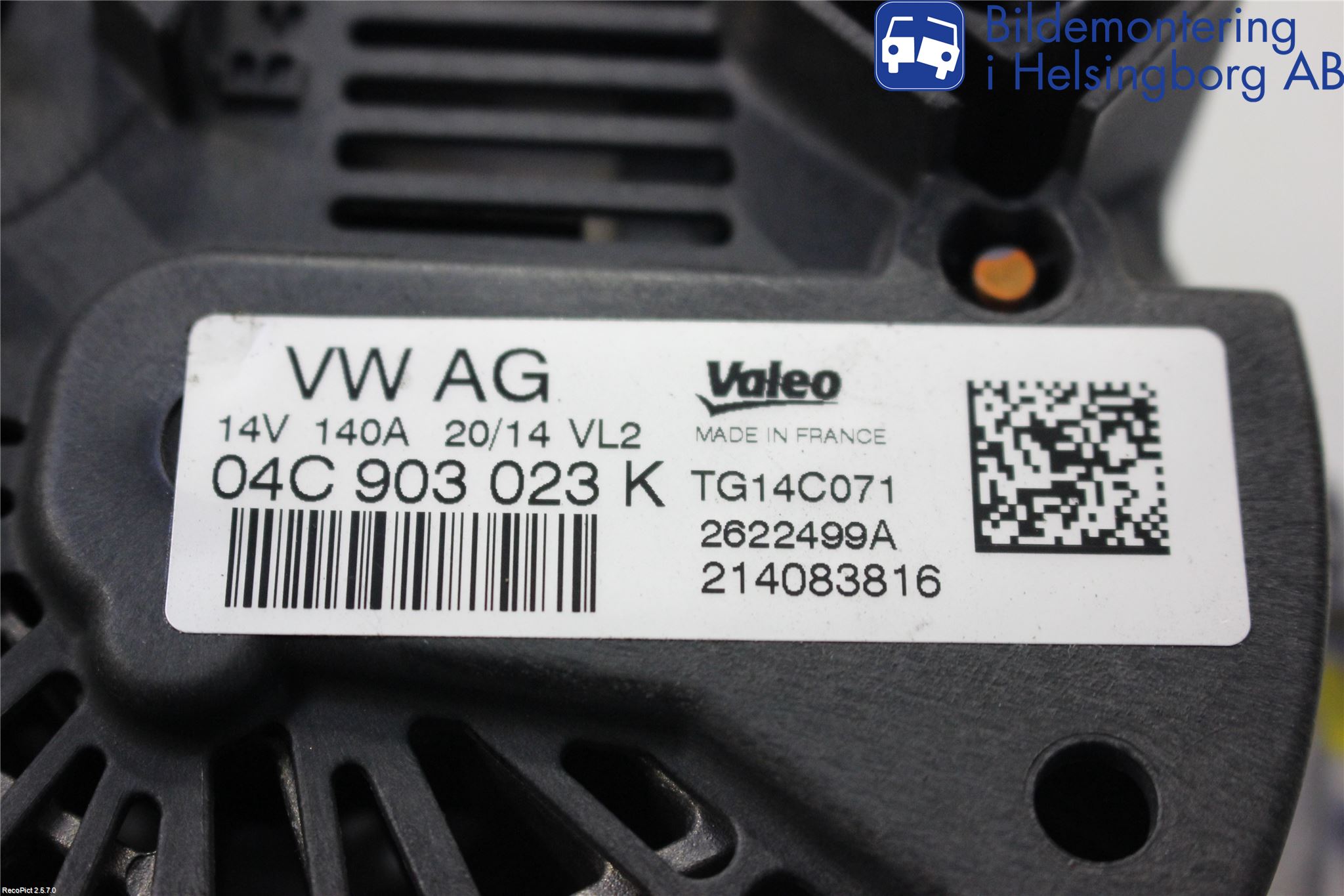 Audi A3/S3 8V 13-20 Dynamo