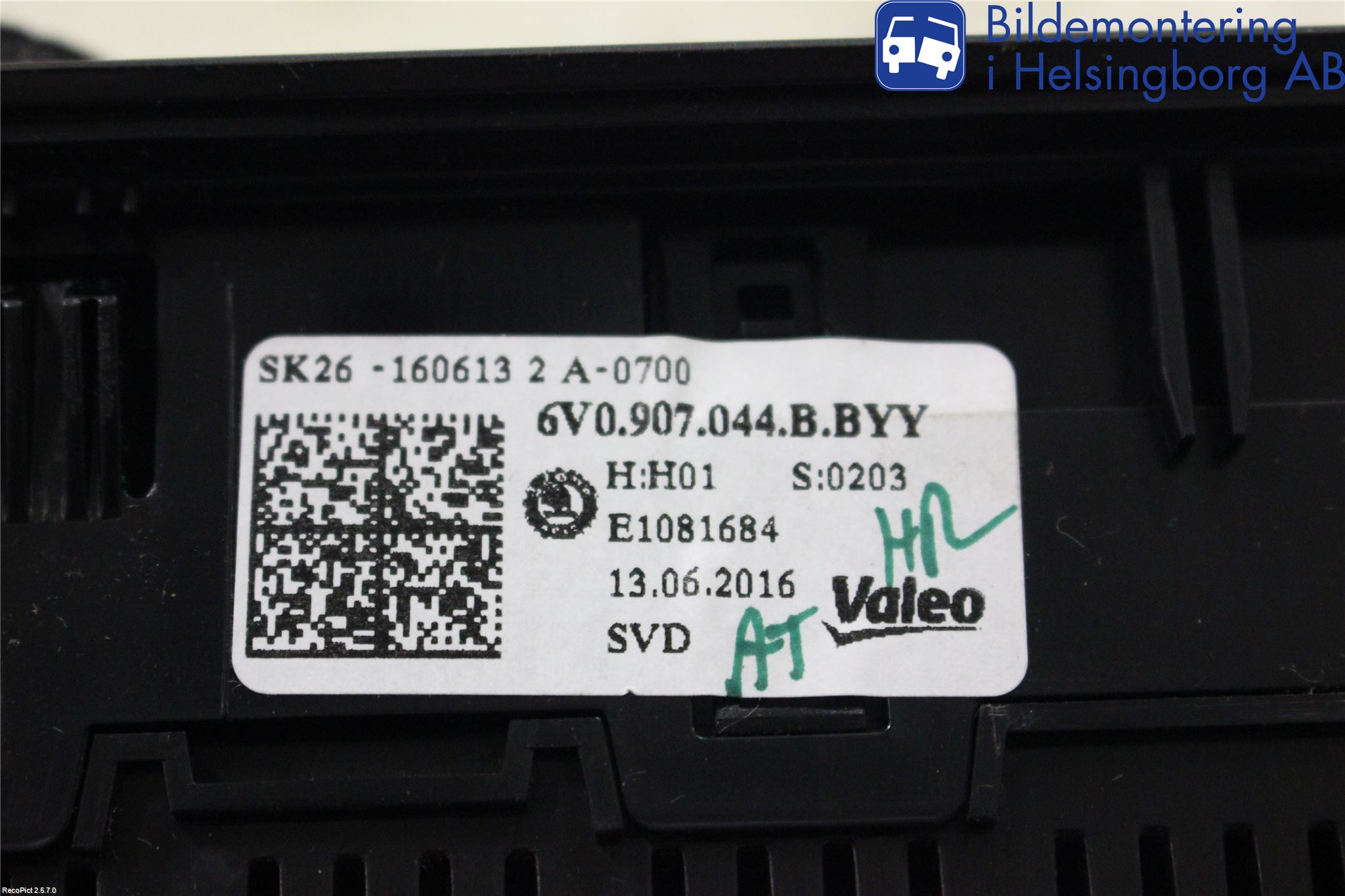 Skoda FABIA 15-21 Varme Ac Betjening-Display