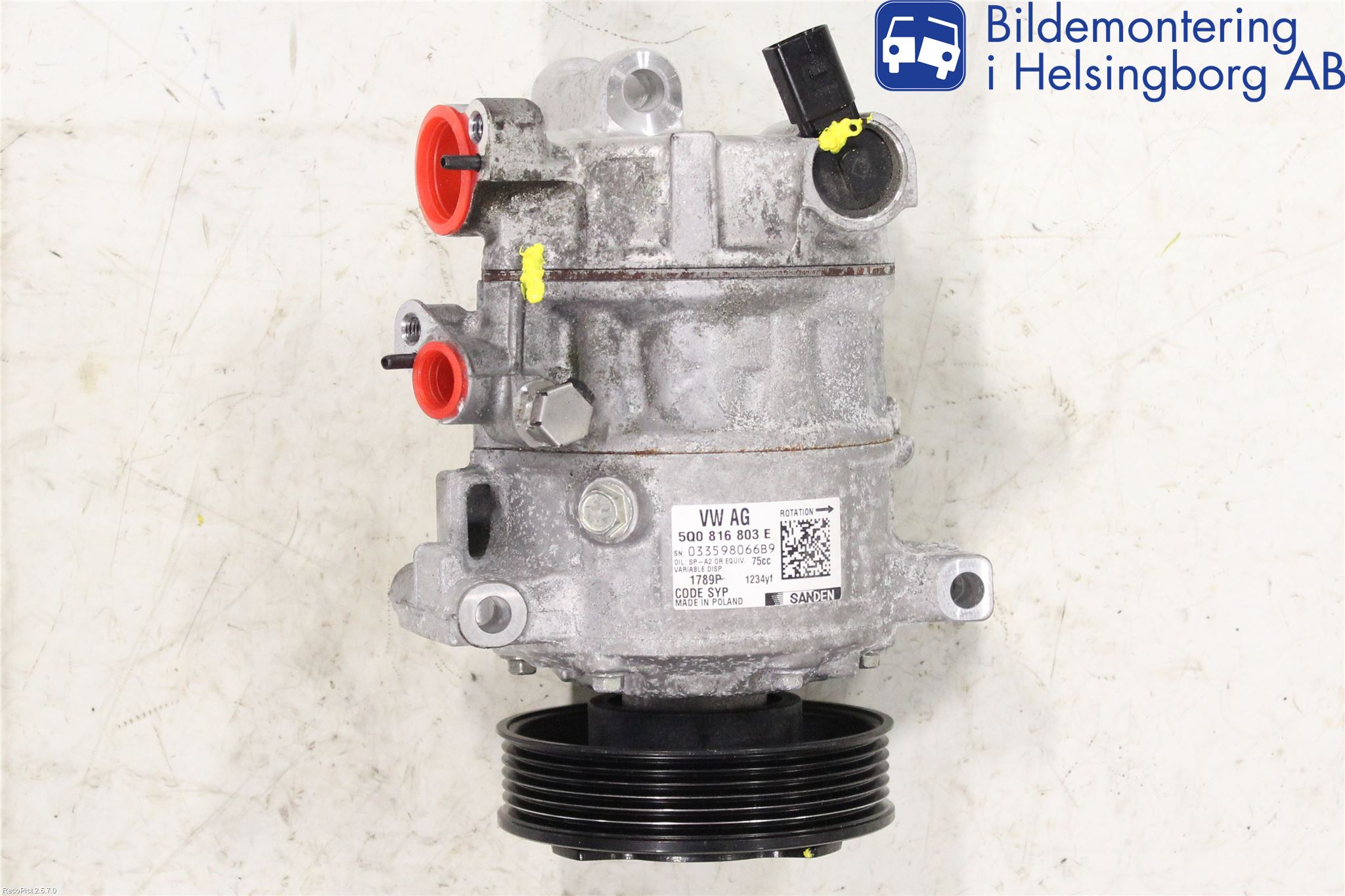 Skoda FABIA 15-21 Varme Ac Kompressor