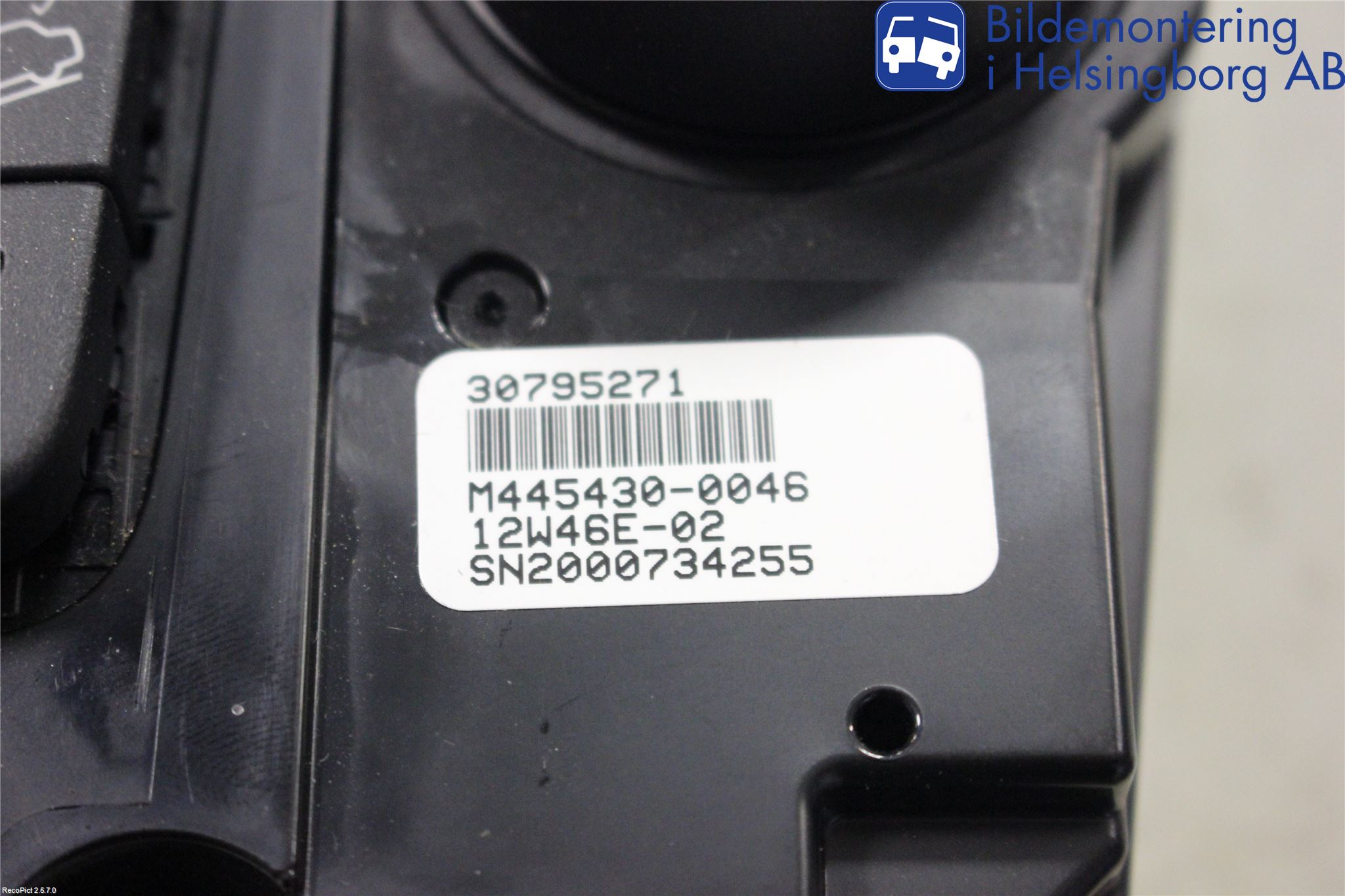 Volvo XC60 09-13 Varme Ac Betjening-Display