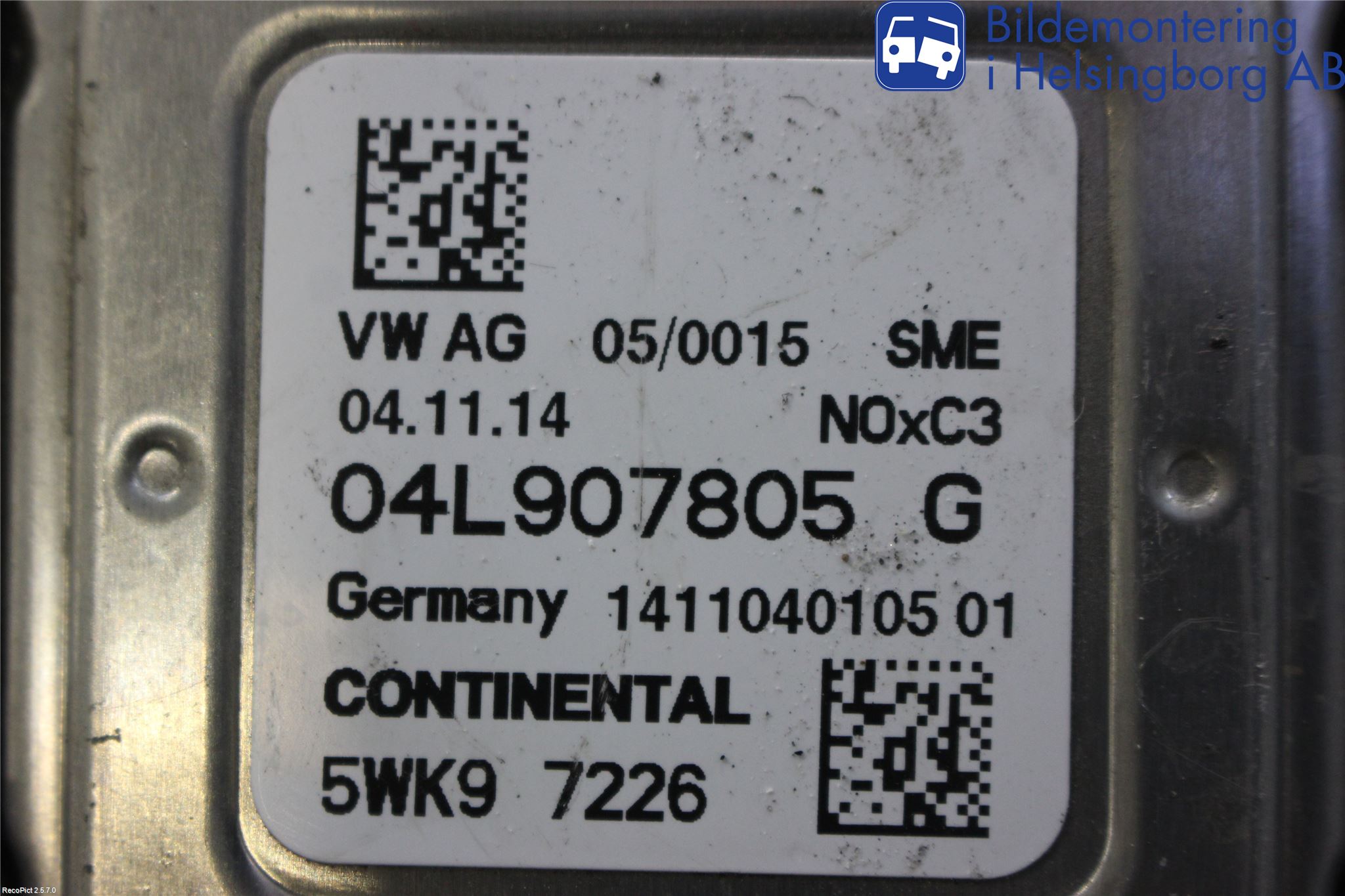 Volkswagen VW PASSAT 15-19 Inns Lambdasonde