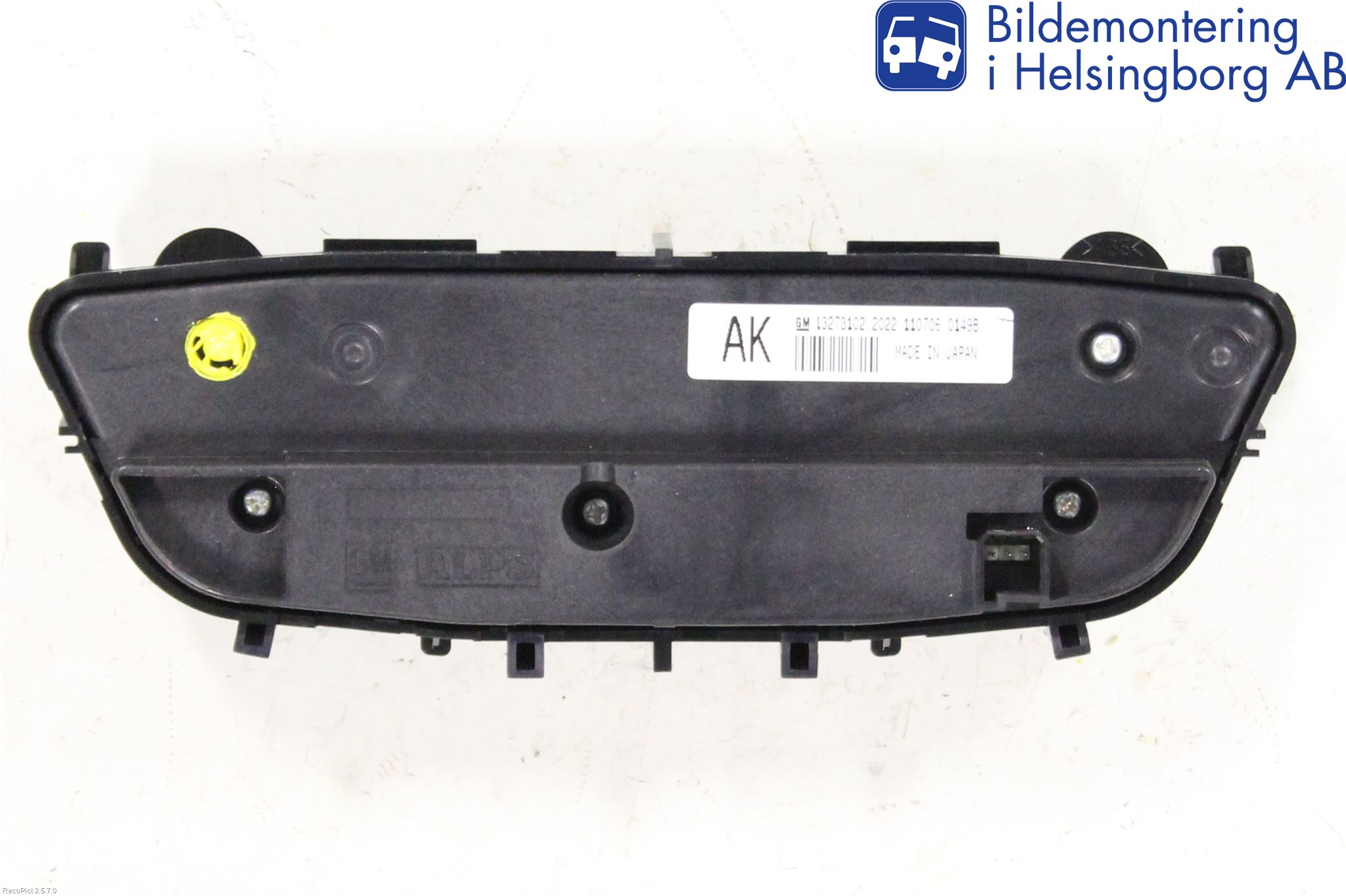 Opel INSIGNIA 09-16 Varme Ac Betjening-Display