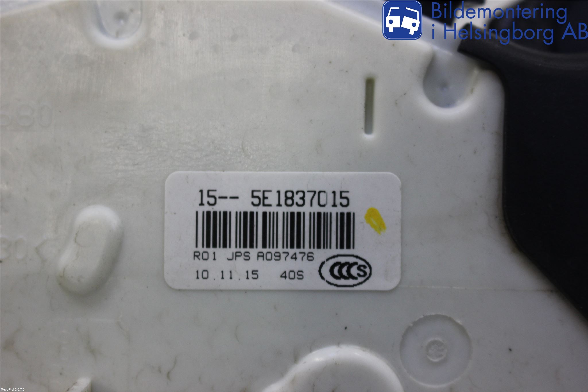 Volkswagen VW PASSAT 15-19 Sentrallåsmotor Venstre