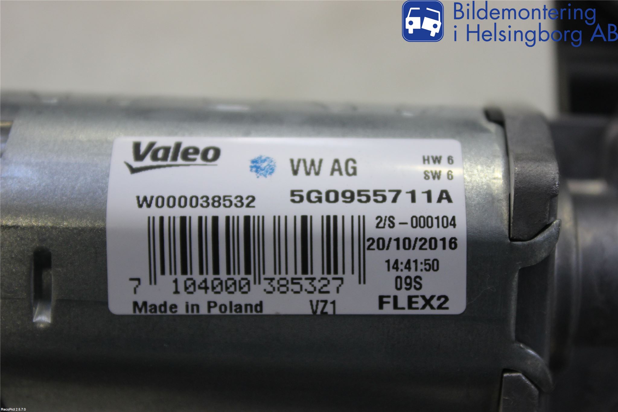 Volkswagen VW GOLF / E-GOLF VII 13-20 Viskermotor Bakluke