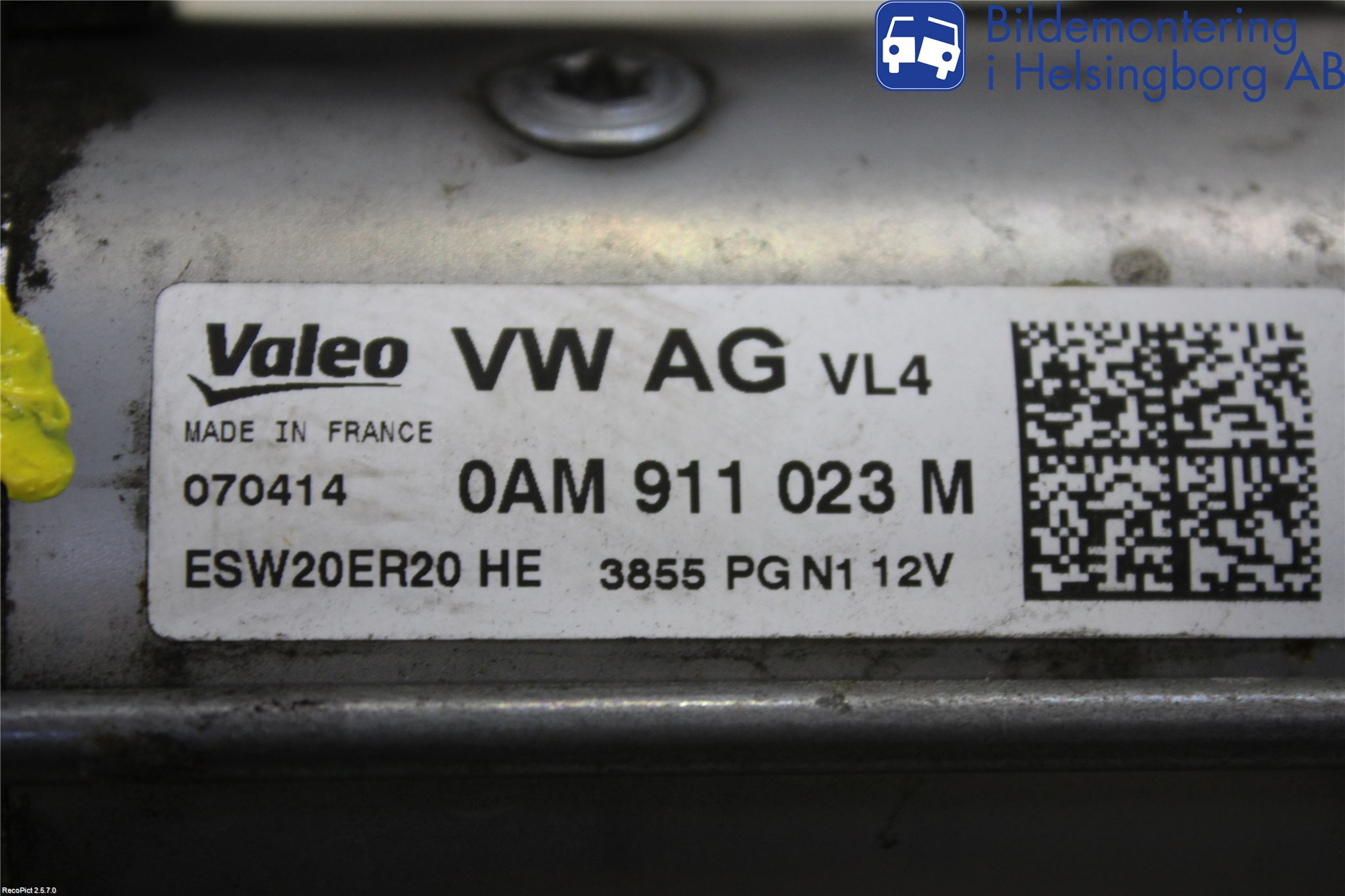 Volkswagen VW GOLF / E-GOLF VII 13-20 Startmotor Diesel
