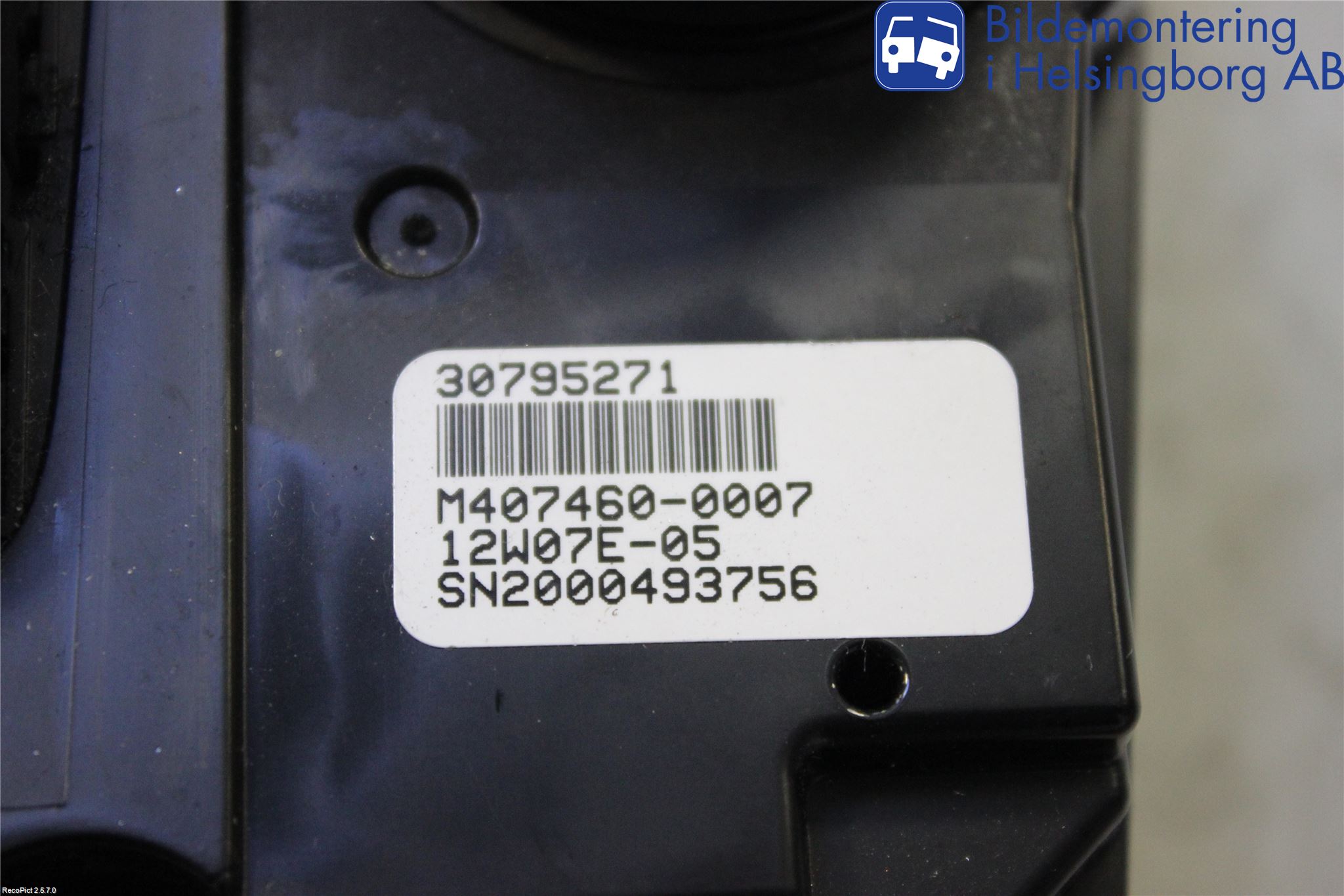 Volvo V70 08-13 Varme Ac Betjening-Display