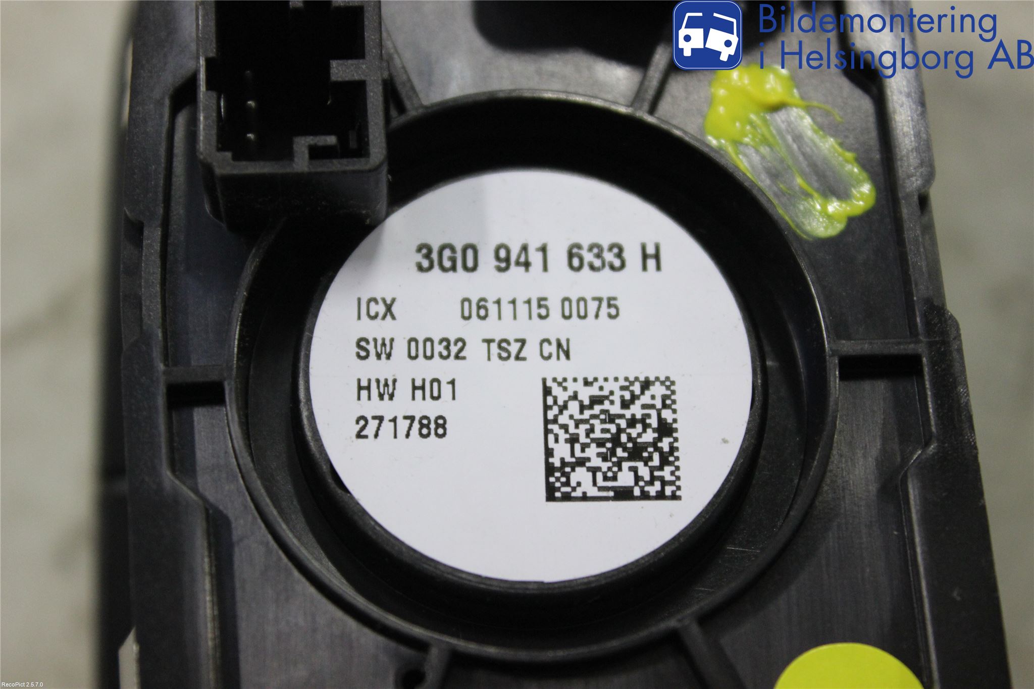 Volkswagen VW PASSAT 15-19 Bryter Hovedlys