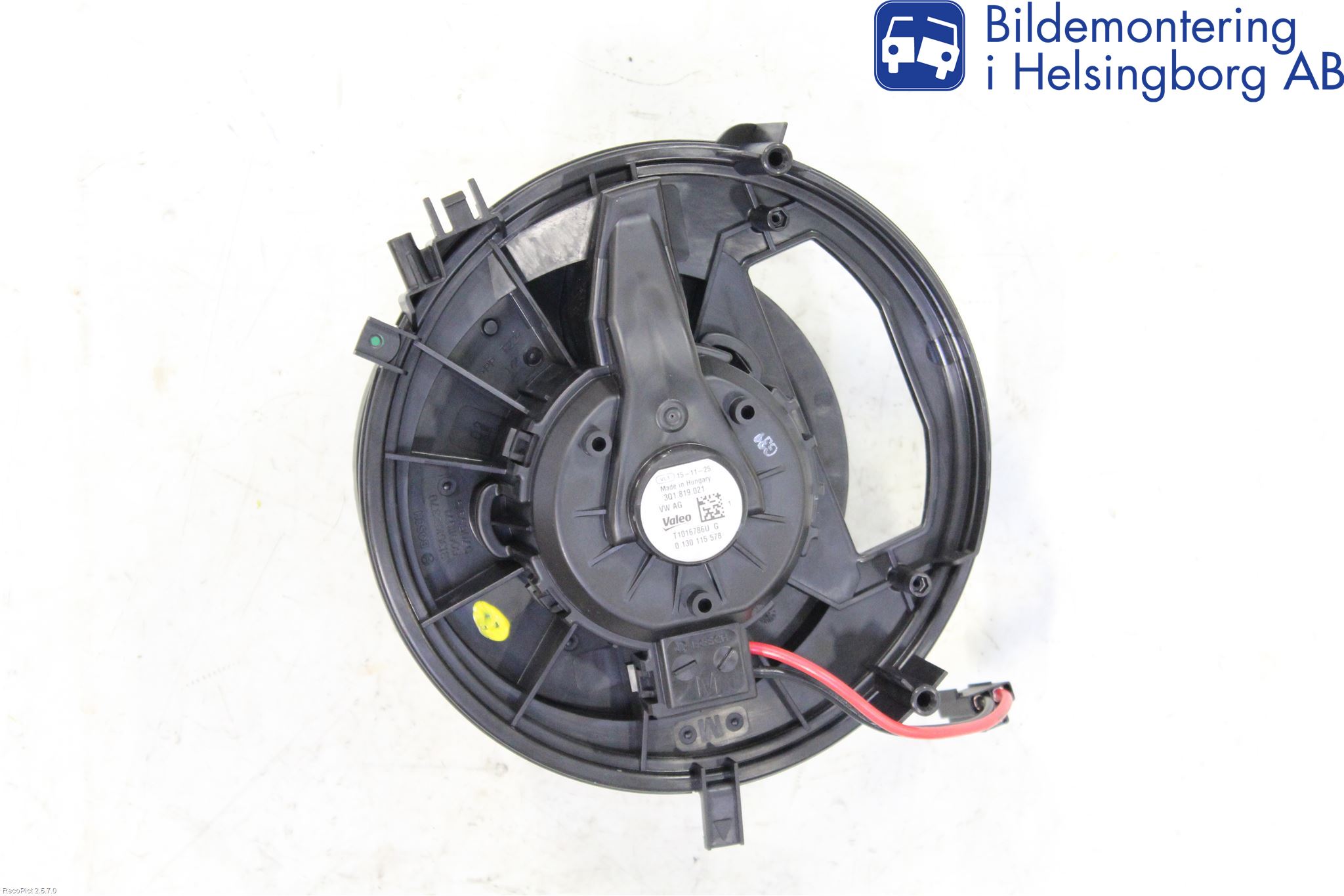 Volkswagen VW PASSAT 15-19 Varmeapparat Viftemotor