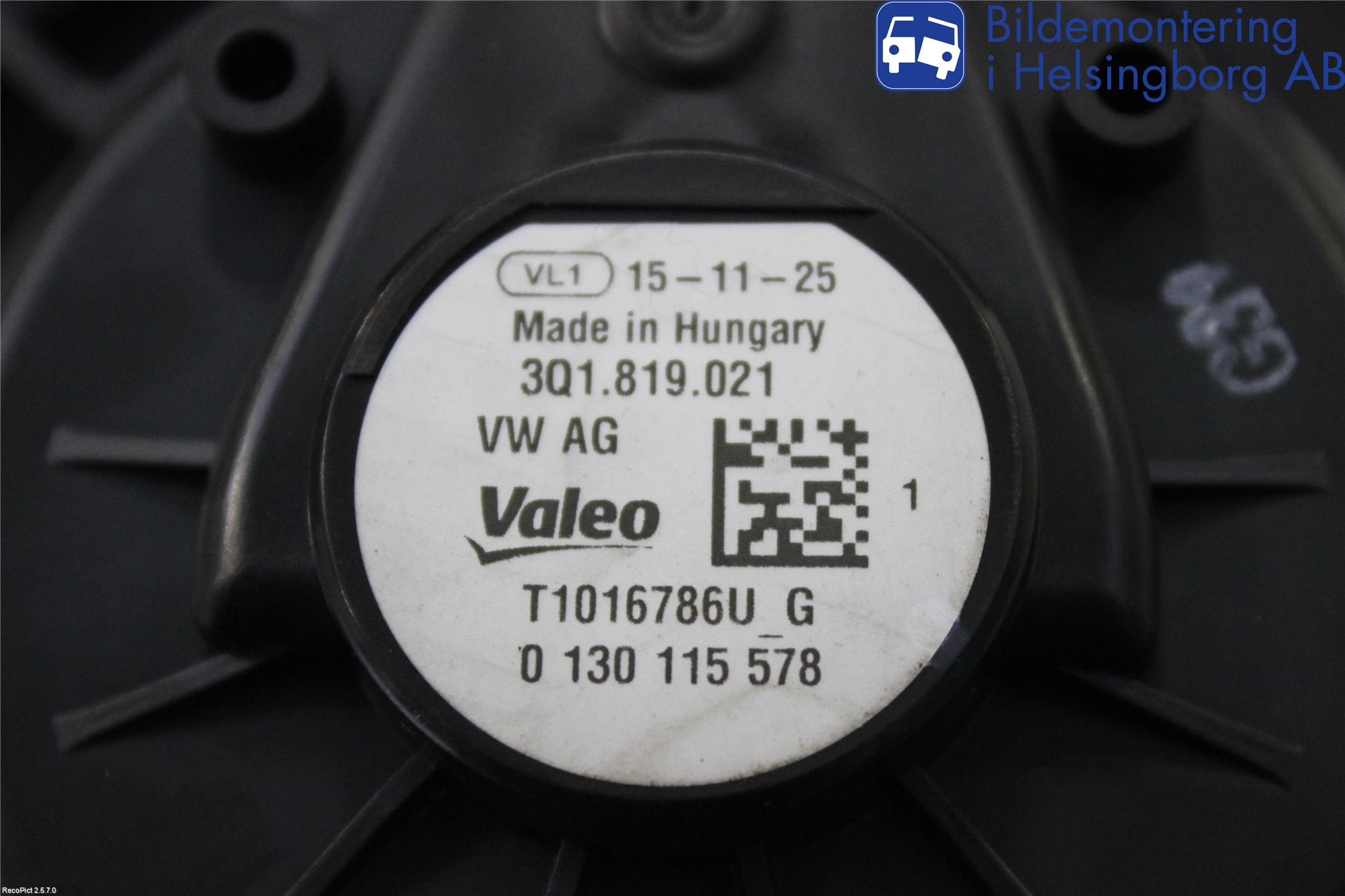 Volkswagen VW PASSAT 15-19 Varmeapparat Viftemotor